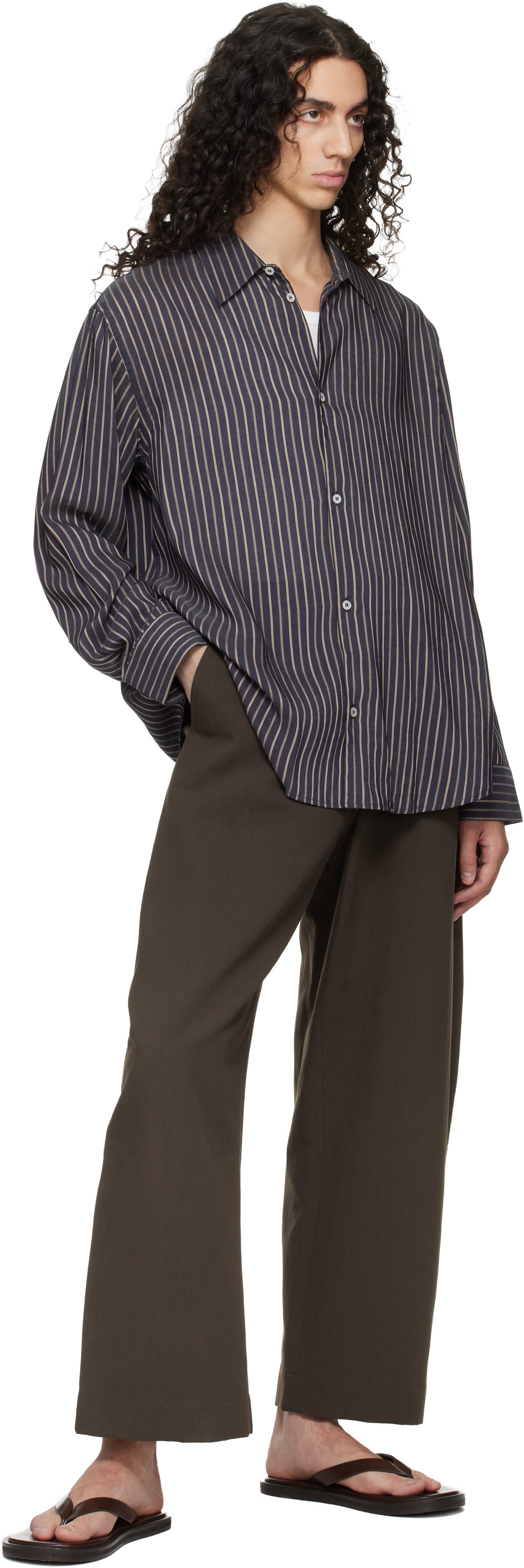 Studio Nicholson - Chemise View bleu marine