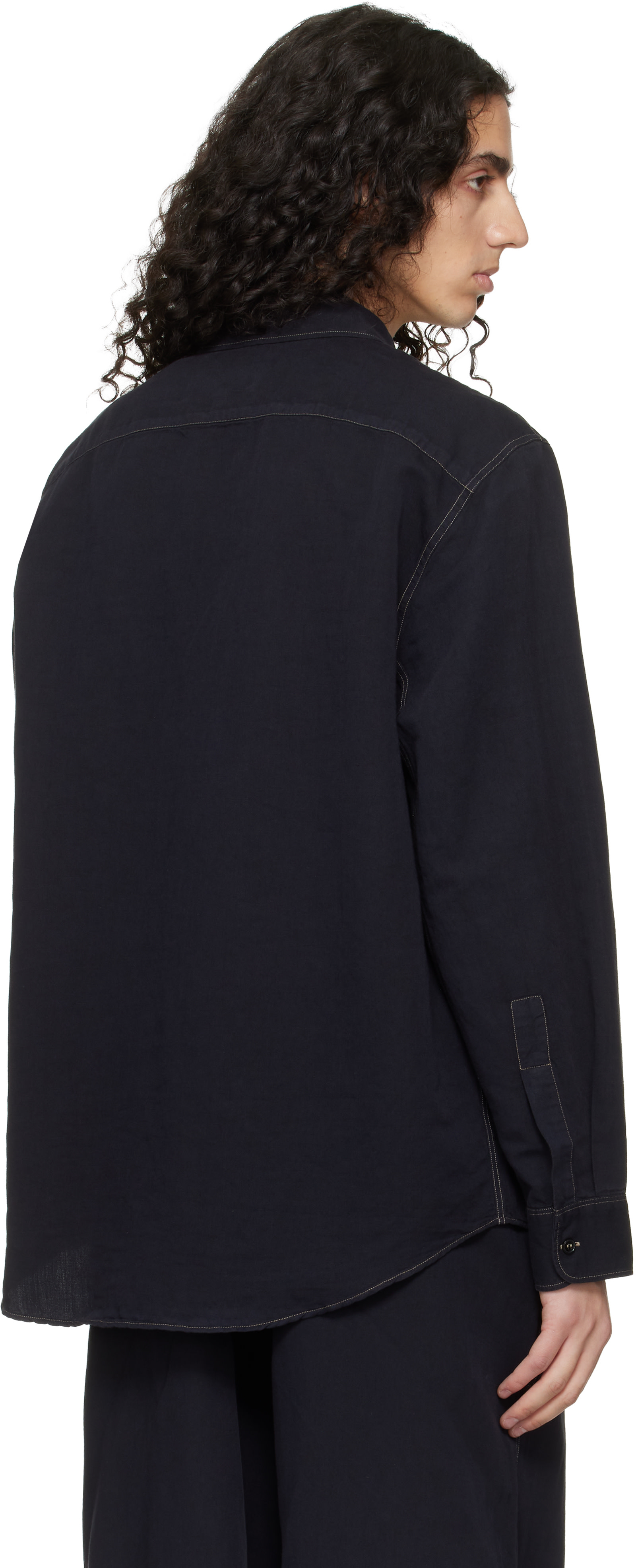 Studio Nicholson - Chemise Louro noire