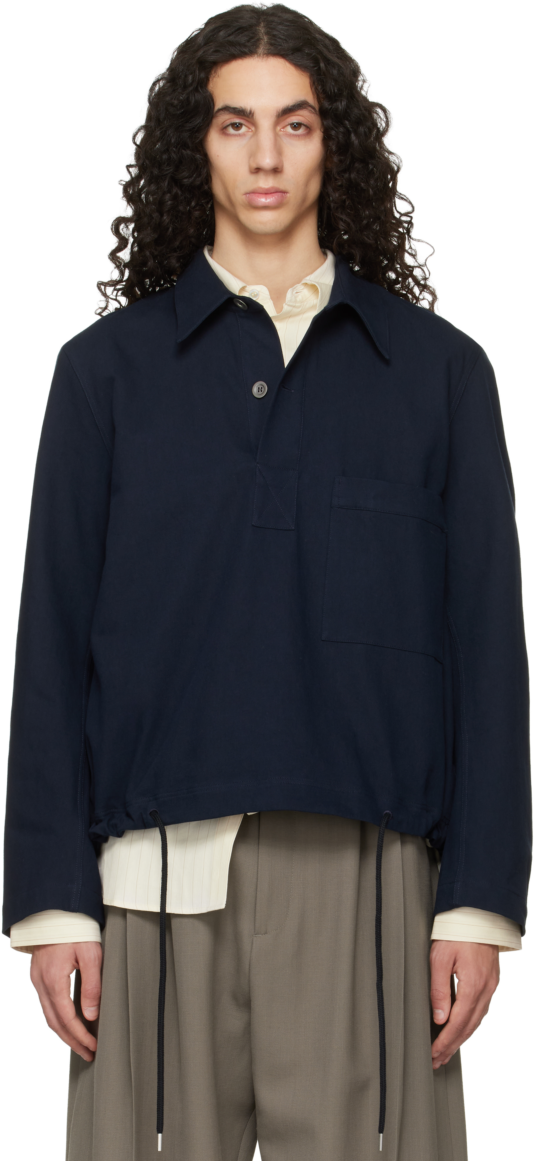 Studio Nicholson - Chemise Stowe indigo