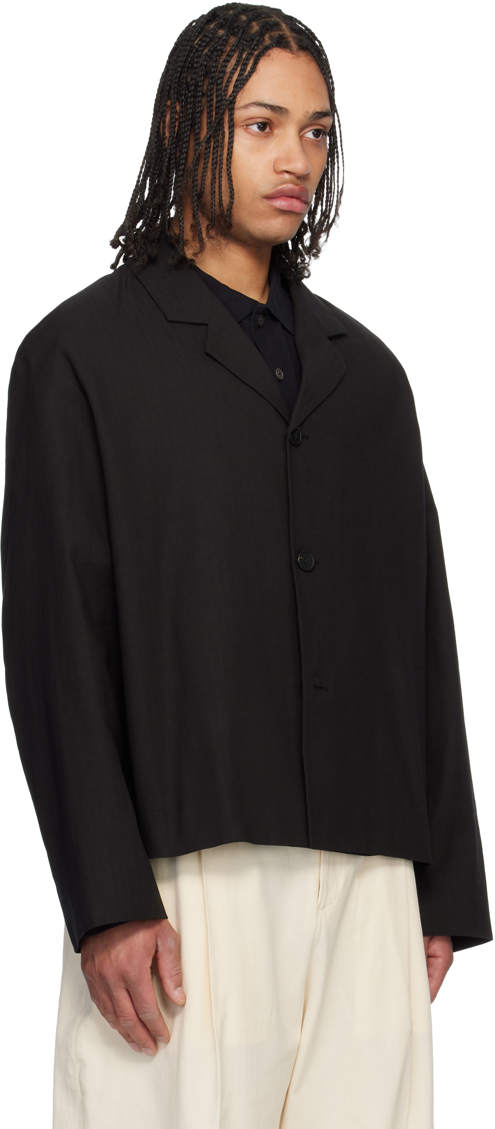 Studio Nicholson: Black Ferro Blazer | SSENSE Canada