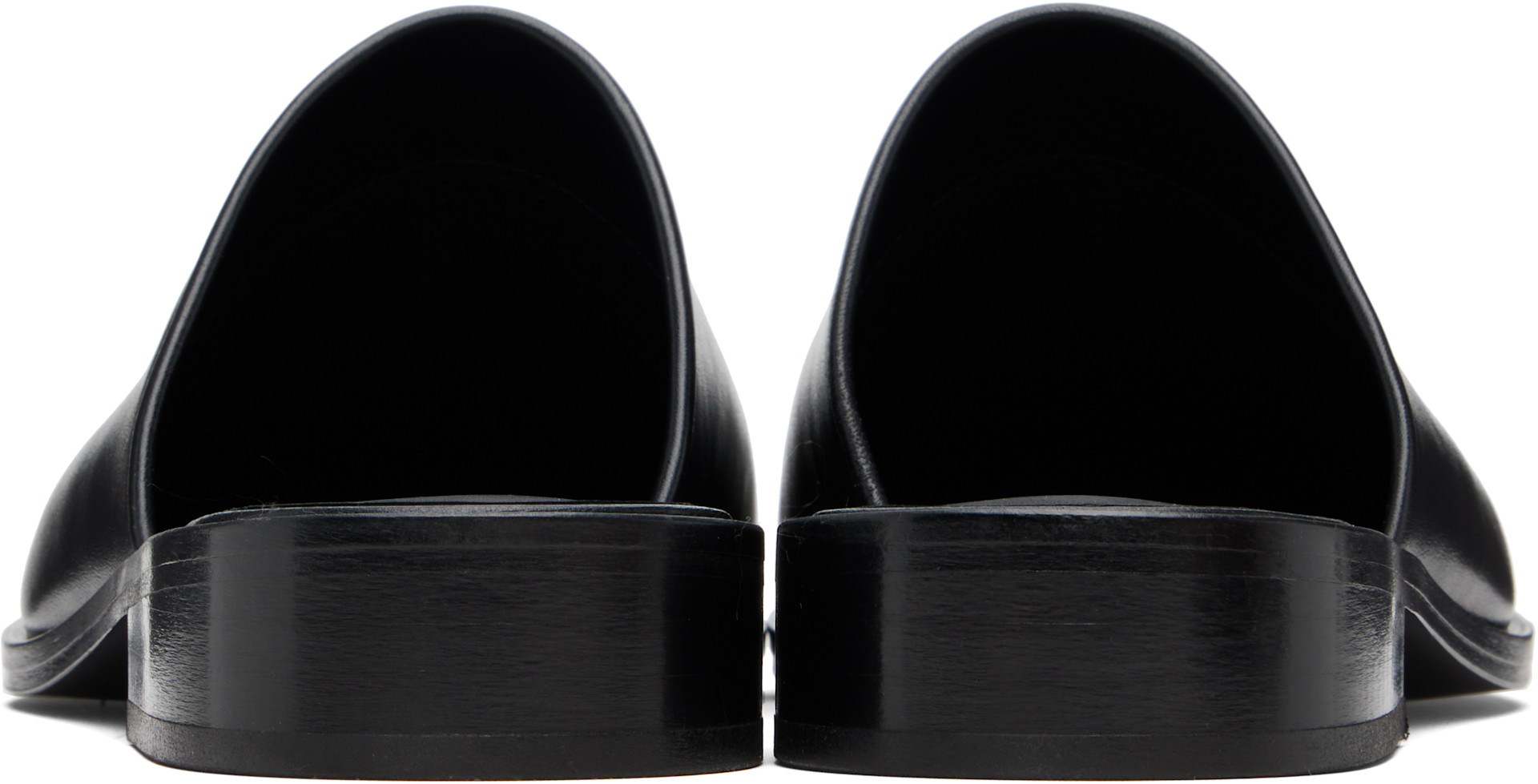 Studio Nicholson: Black Barlow Slip-on Loafers | SSENSE India Studio Nicholson: Black Barlow Slip-on Loafers | SSENSE India