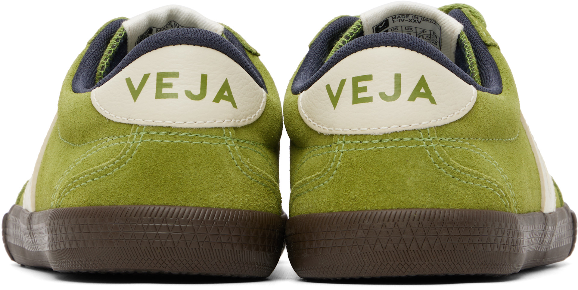 VEJA - Baskets Volley vertes en suède