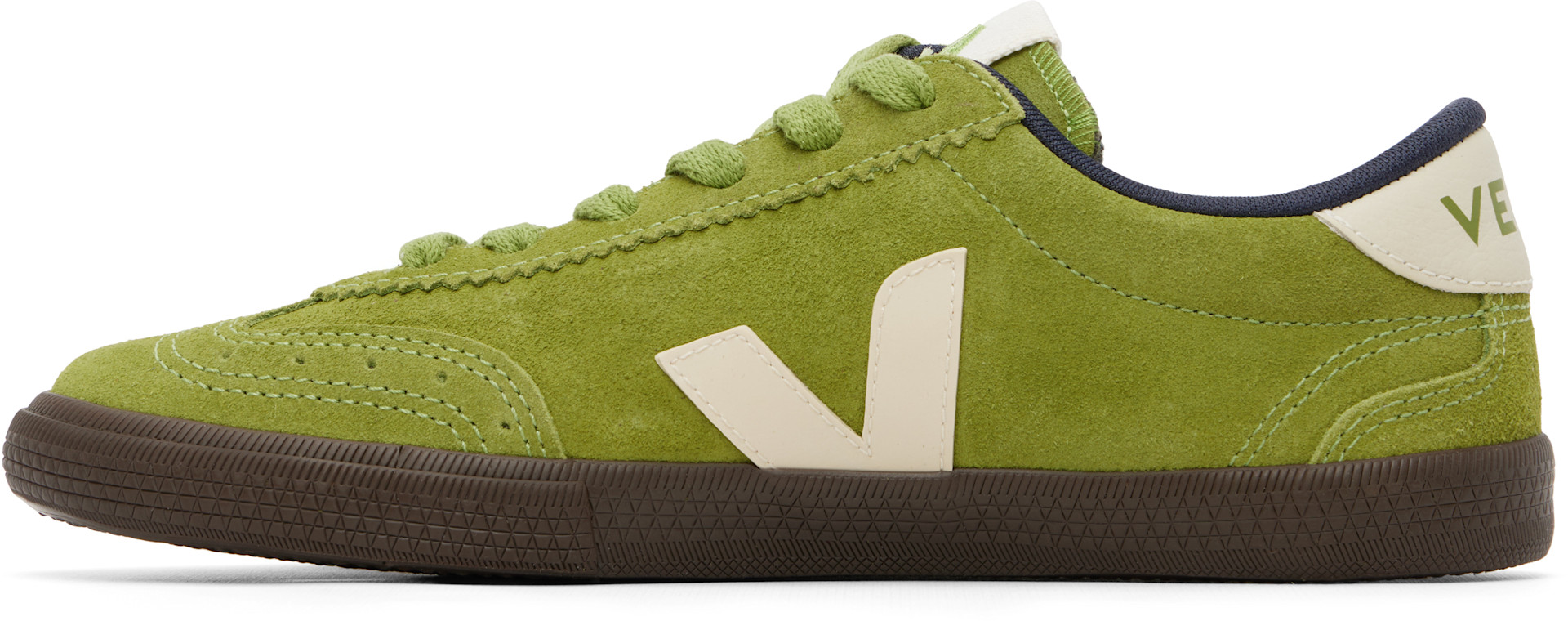 VEJA - Baskets Volley vertes en suède
