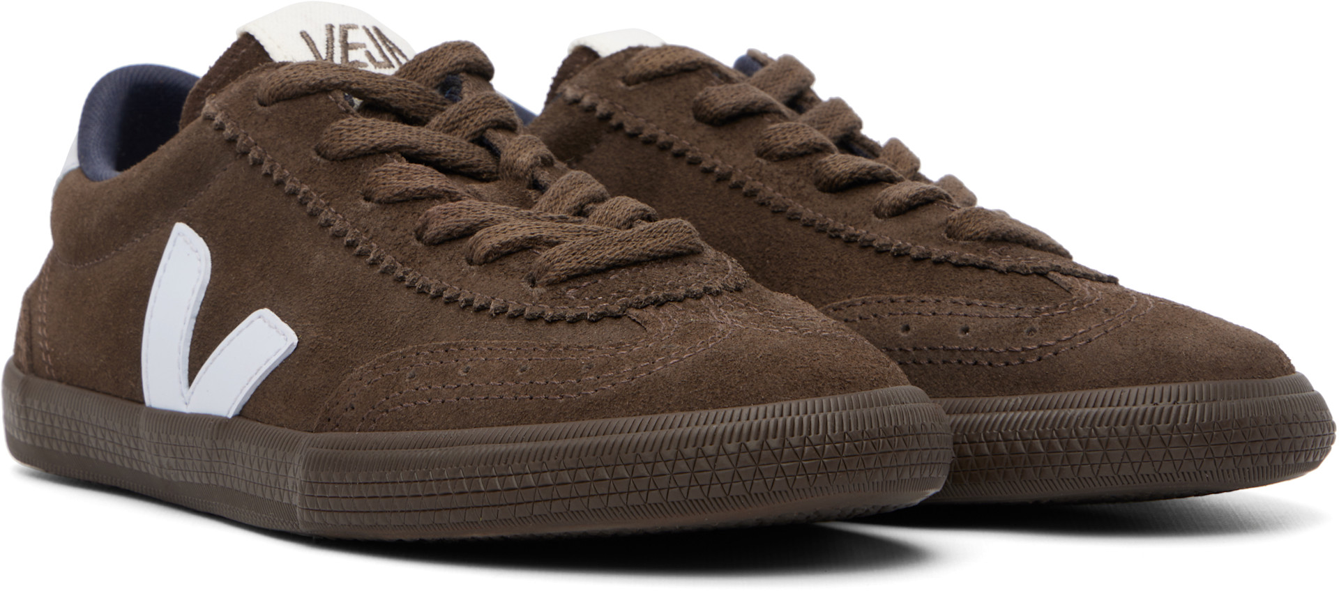 VEJA - Baskets Volley brunes en suède