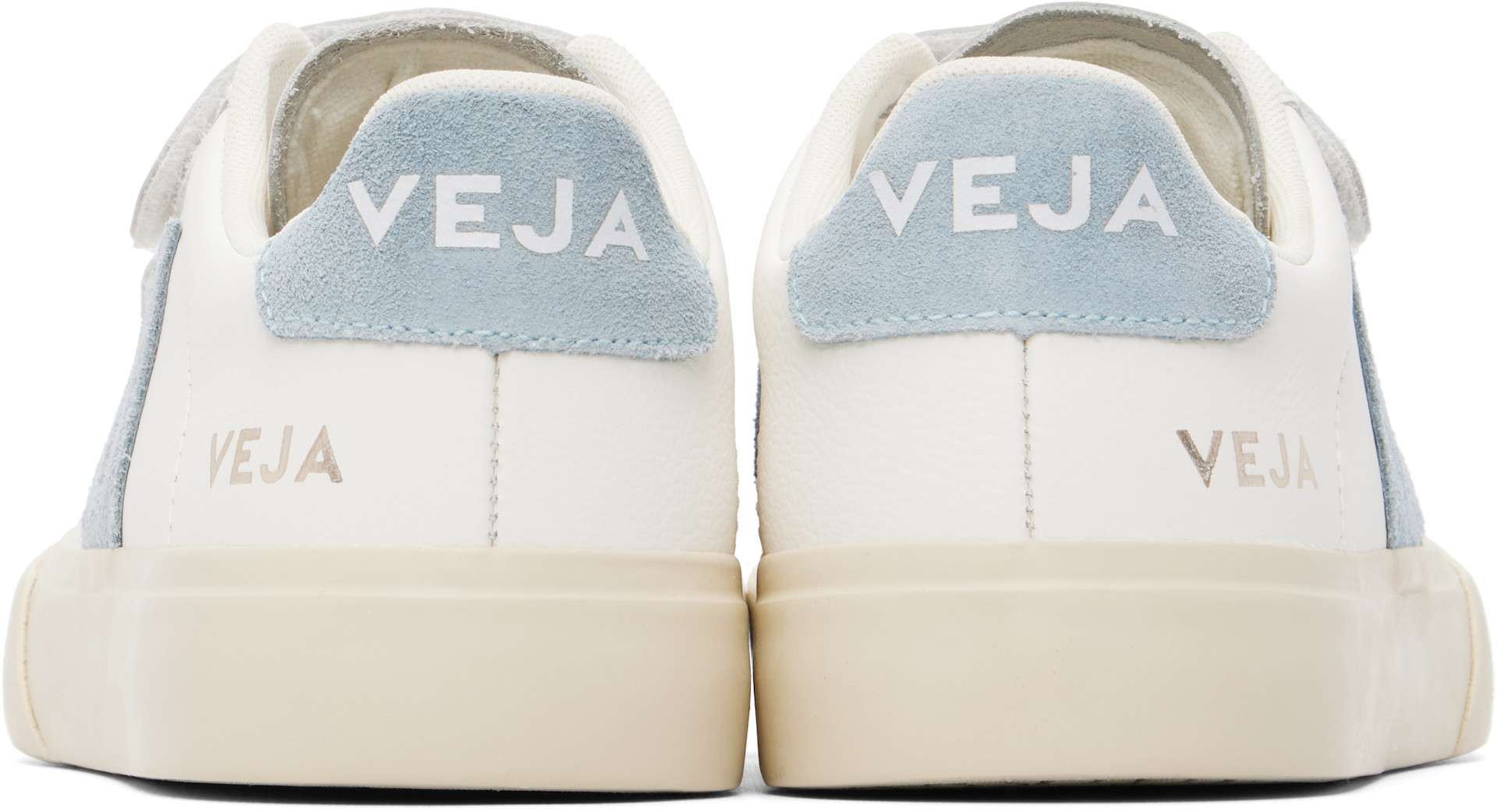 VEJA - Baskets Recife blanc et bleu en cuir