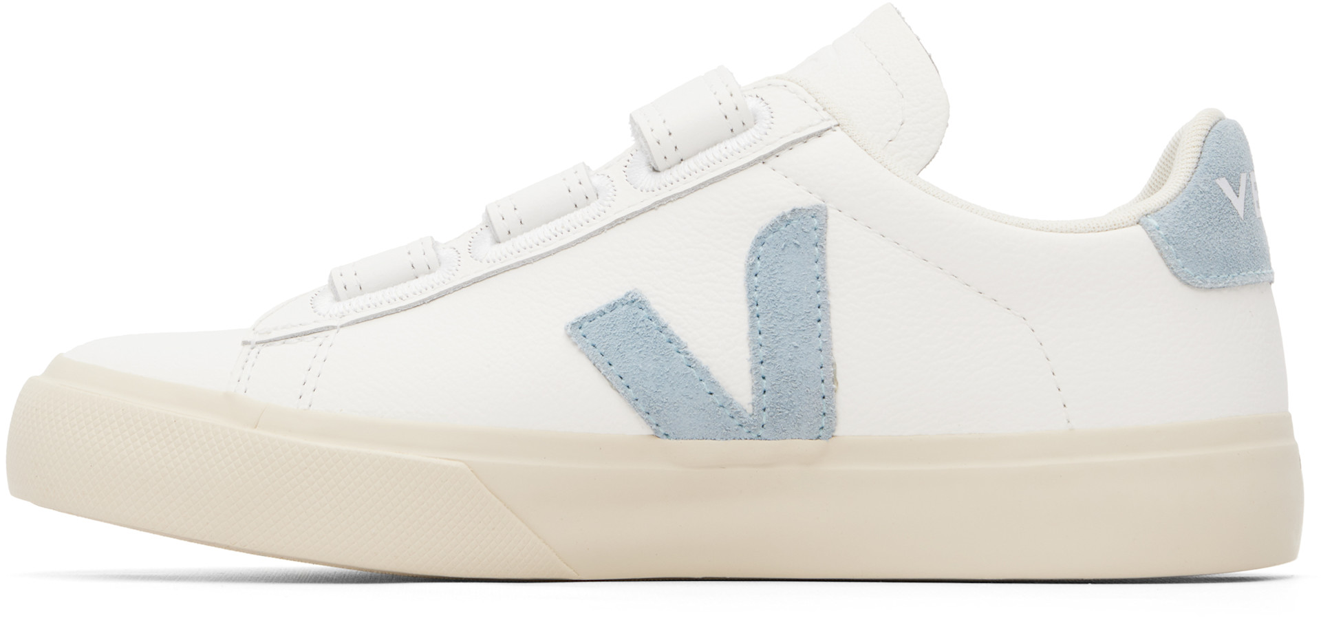 VEJA - Baskets Recife blanc et bleu en cuir