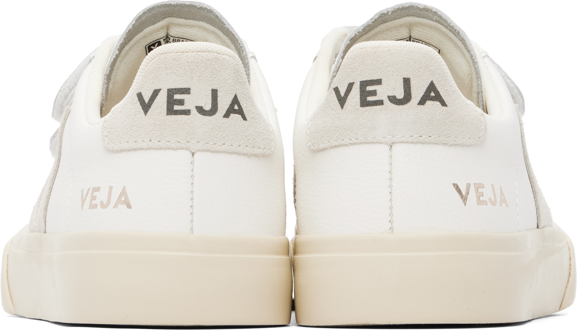 VEJA - Baskets Recife blanc et gris en cuir