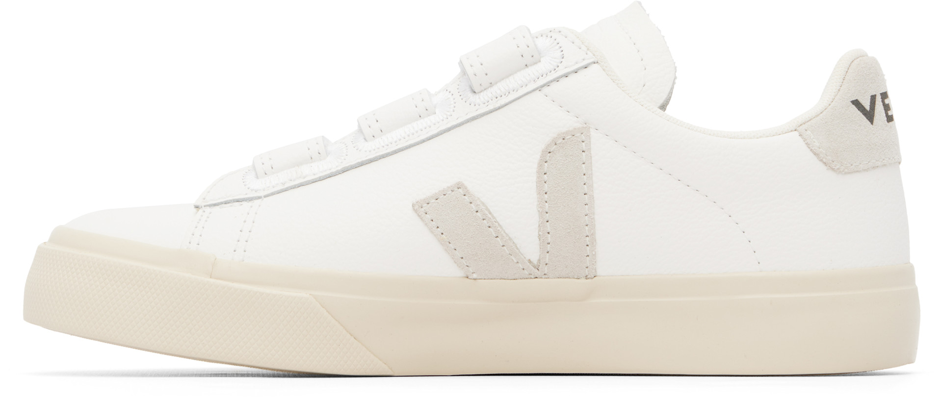 VEJA - Baskets Recife blanc et gris en cuir