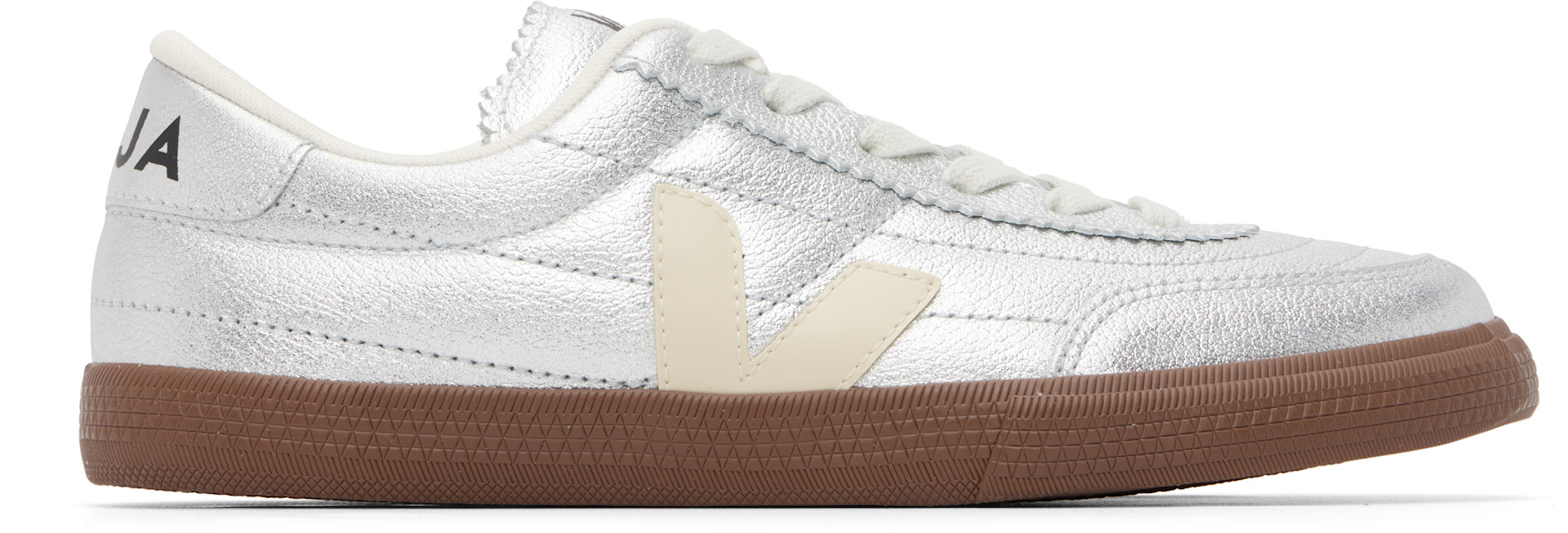 VEJA - Baskets Paneka argentées en cuir