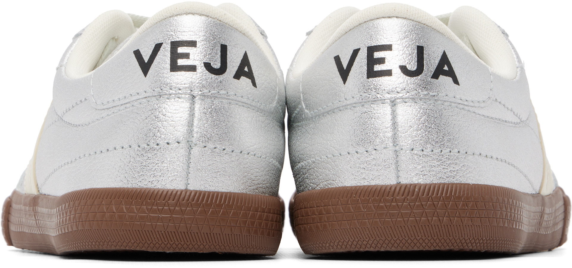 VEJA - Baskets Paneka argentées en cuir