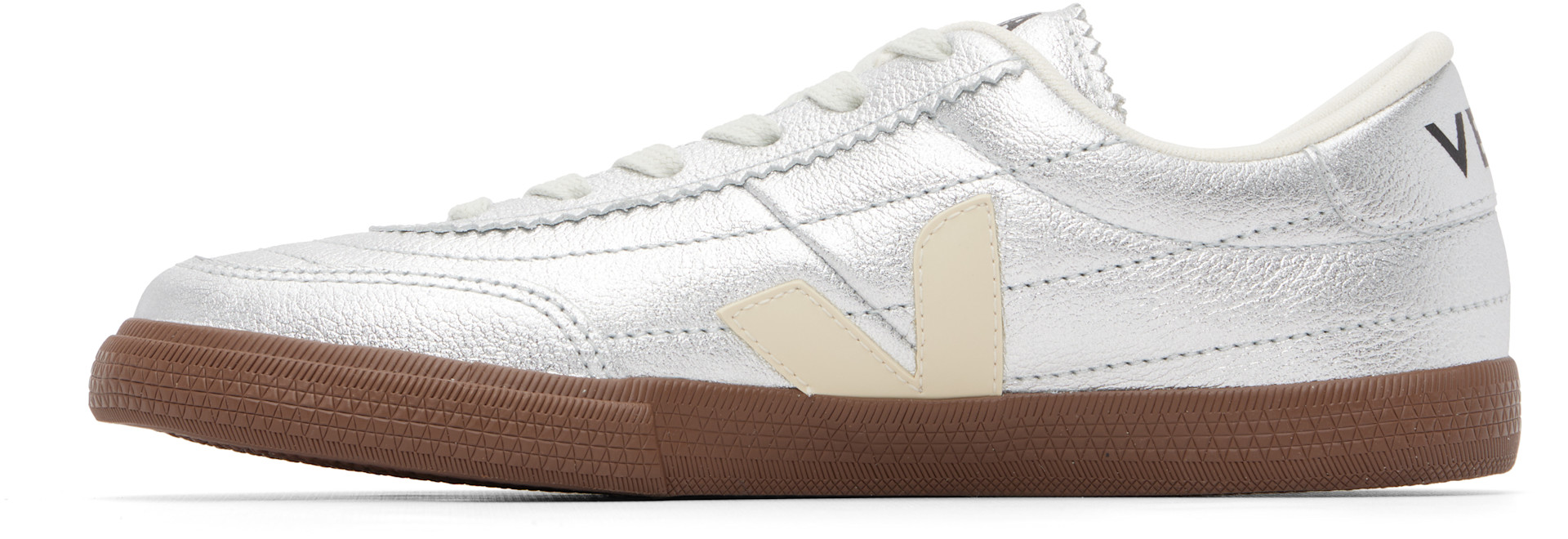 VEJA - Baskets Paneka argentées en cuir