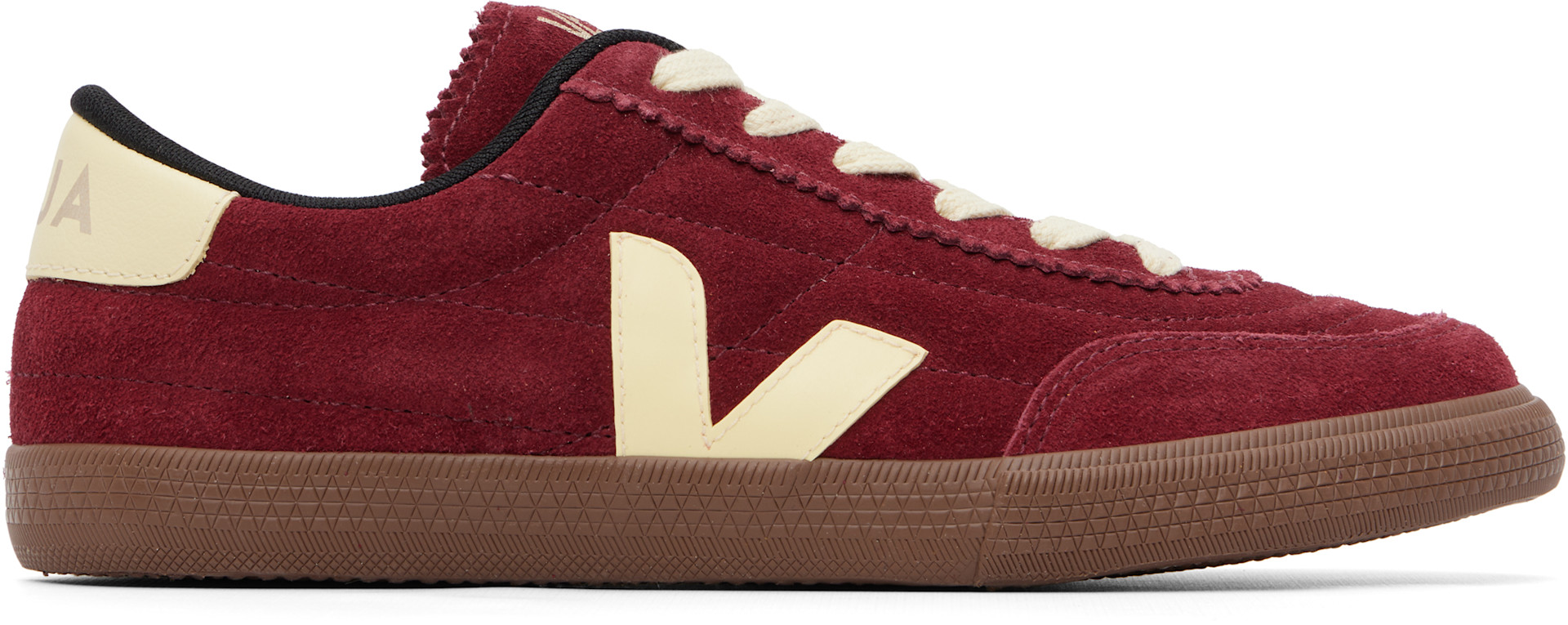VEJA - Baskets Panenka rouge en suède