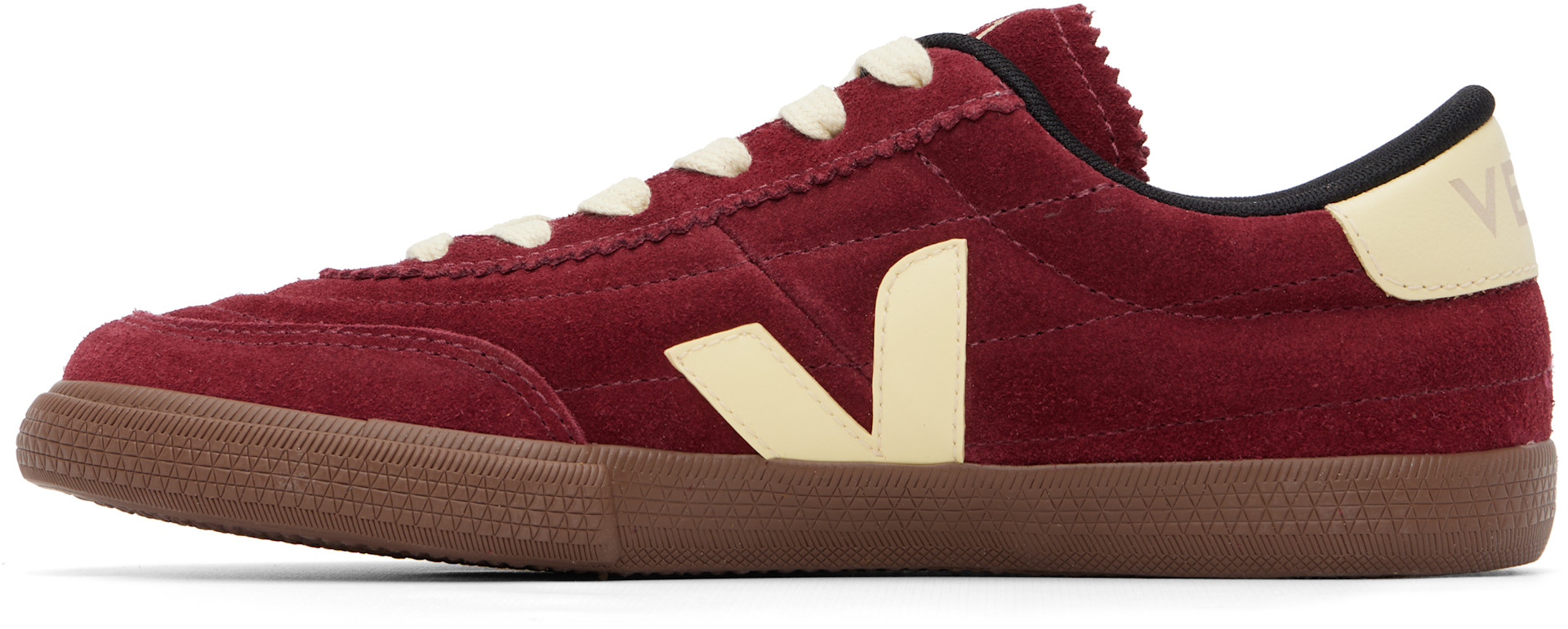VEJA - Baskets Panenka rouge en suède