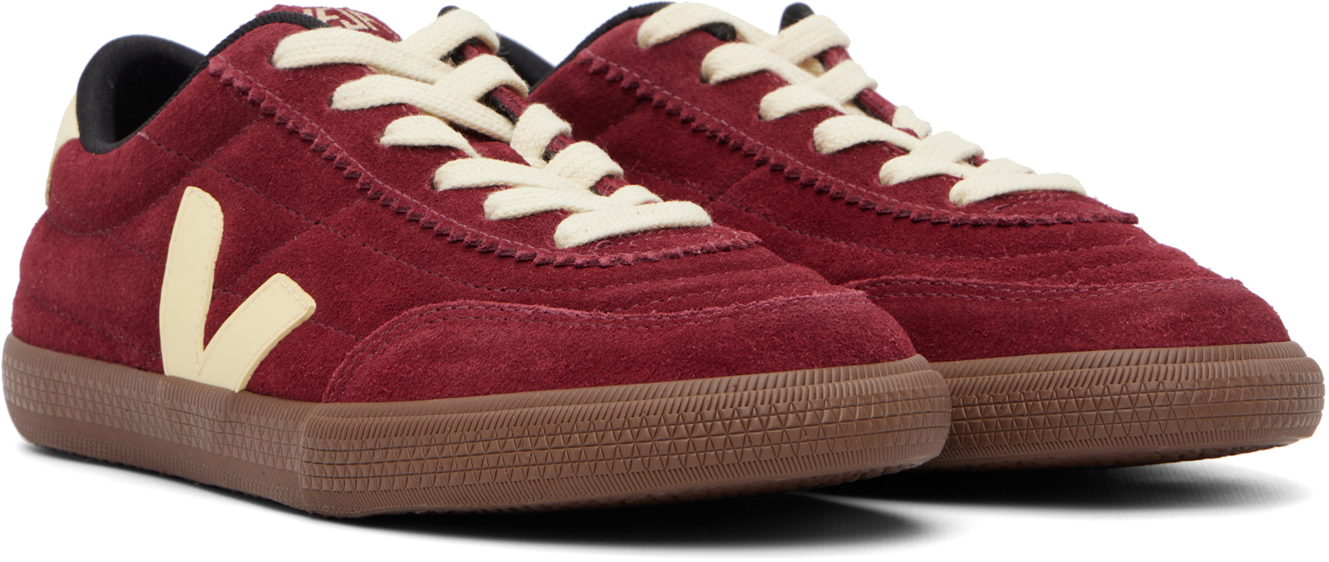 VEJA - Baskets Panenka rouge en suède