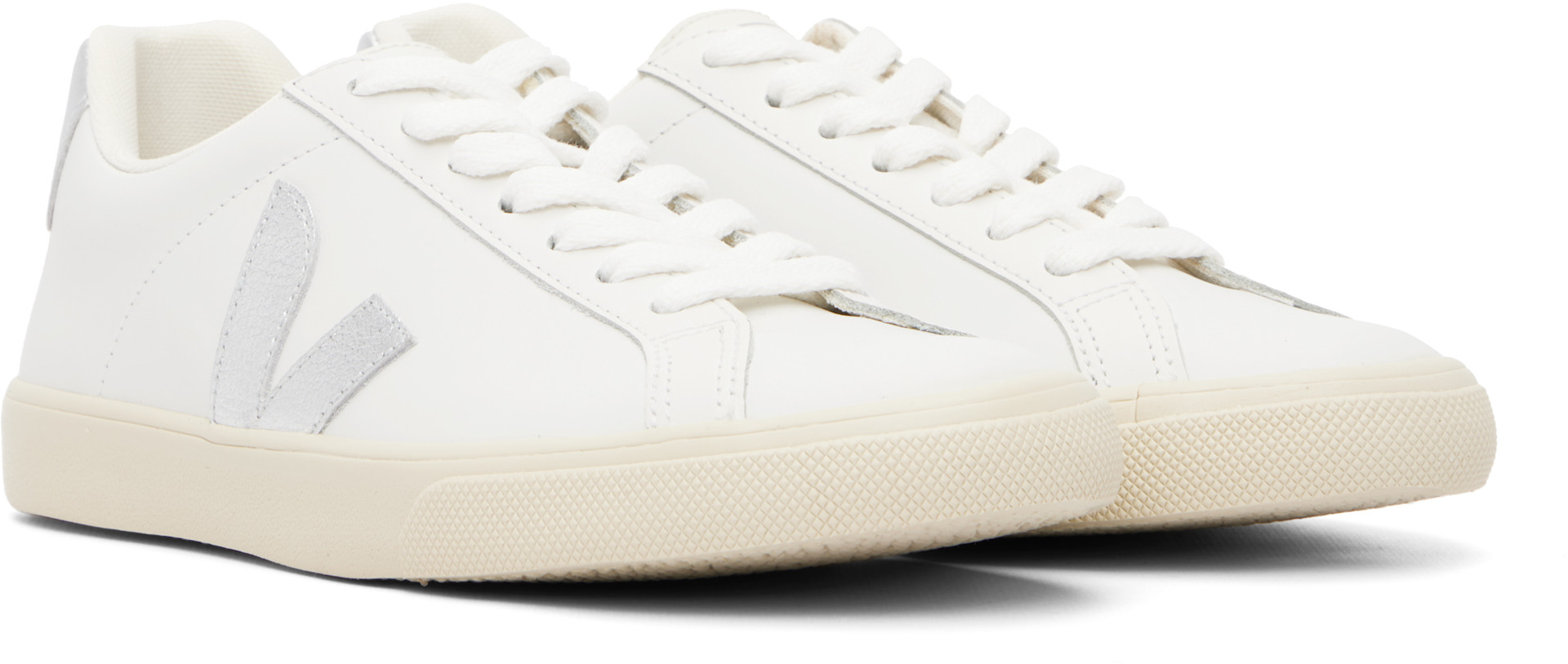 VEJA - Baskets Esplar blanches en cuir