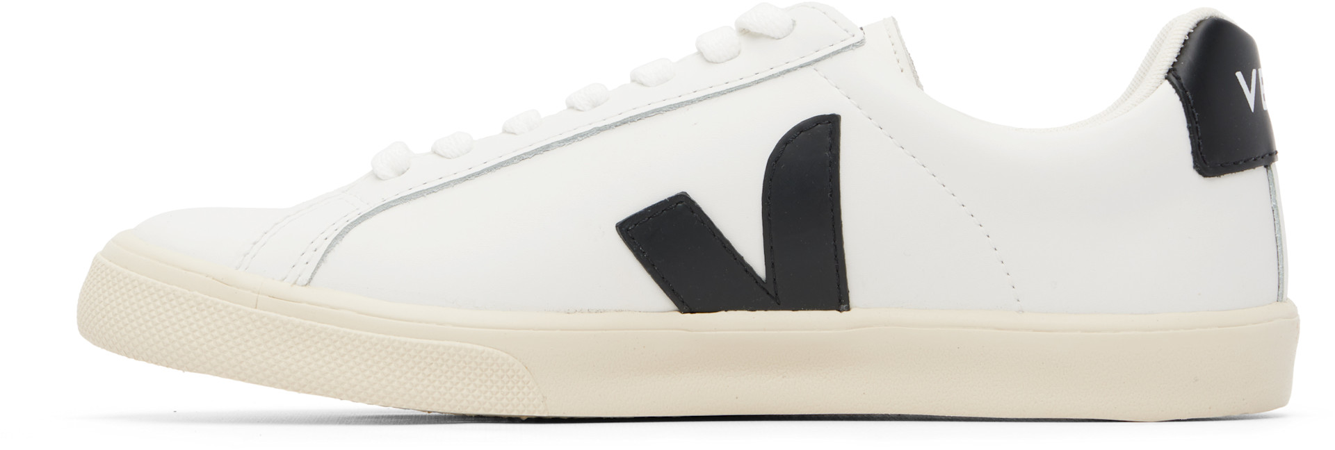 VEJA - Baskets Esplar blanc et noir en cuir