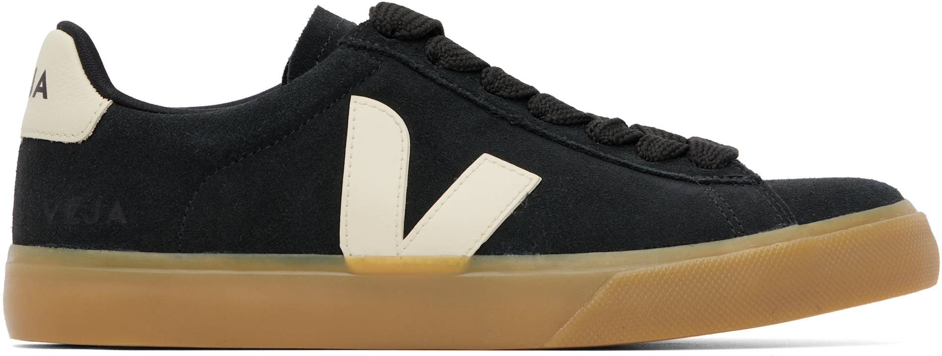 VEJA: ブラック Campo Bold スエード スニーカー | SSENSE 日本