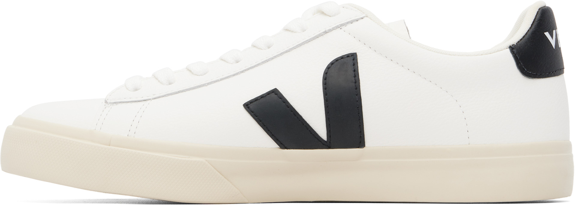VEJA: White Campo Leather Sneakers | SSENSE