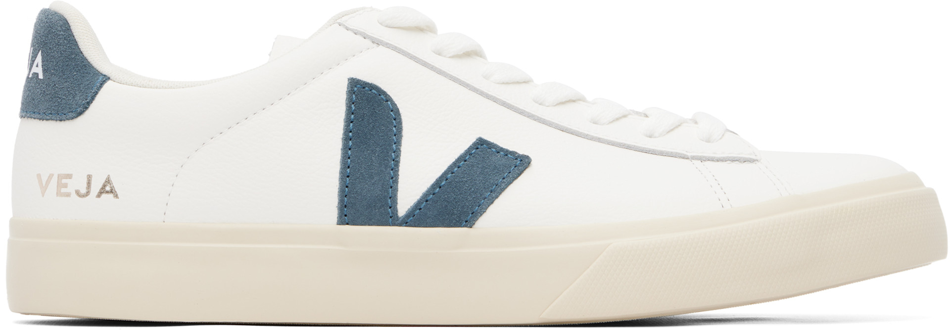 VEJA - White Campo Leather Sneakers