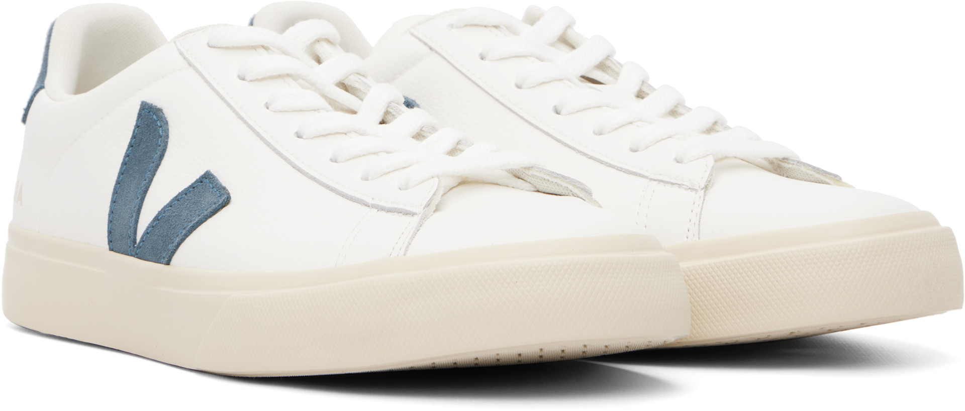 VEJA - White Campo Leather Sneakers