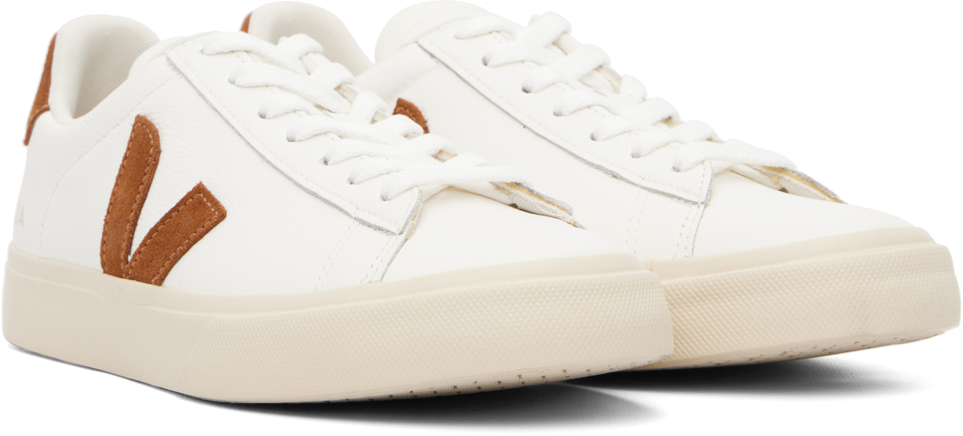 VEJA ホワイトレザー スニーカー VEJA: オフホワイト Campo レザースニーカー | SSENSE 日本