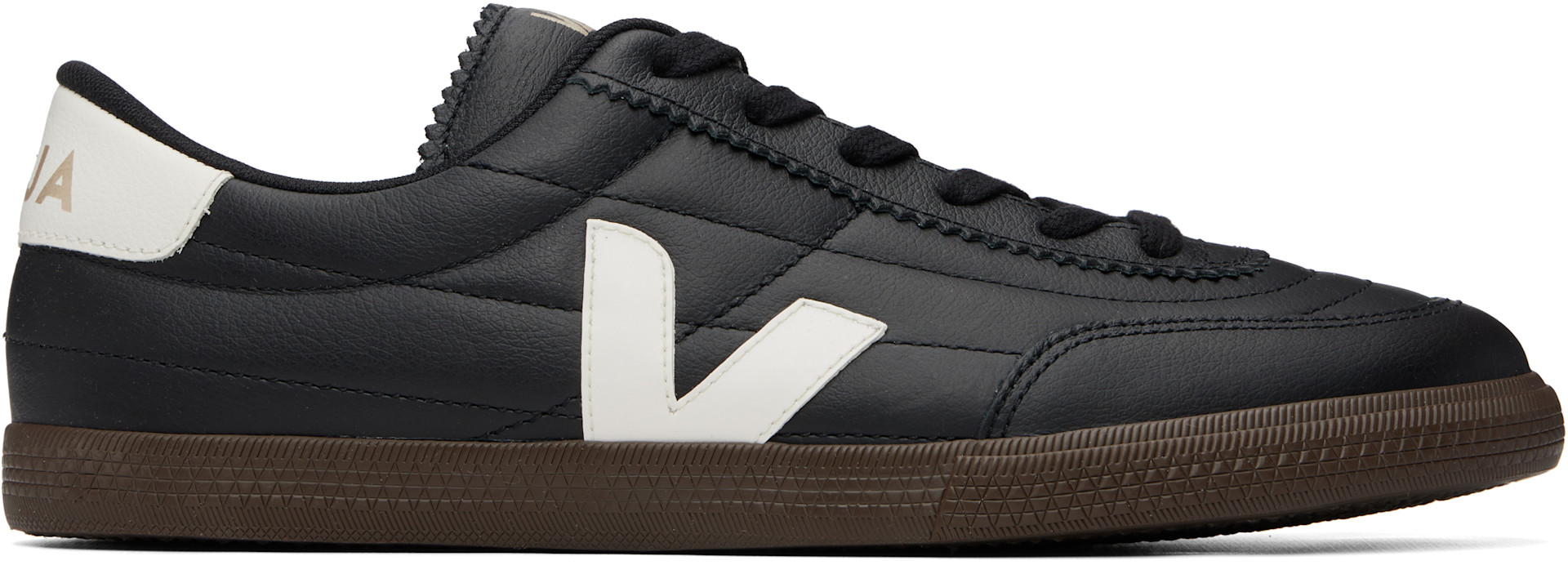 はなはな VEJA: ブラック Panenka レザースニーカー | SSENSE 日本