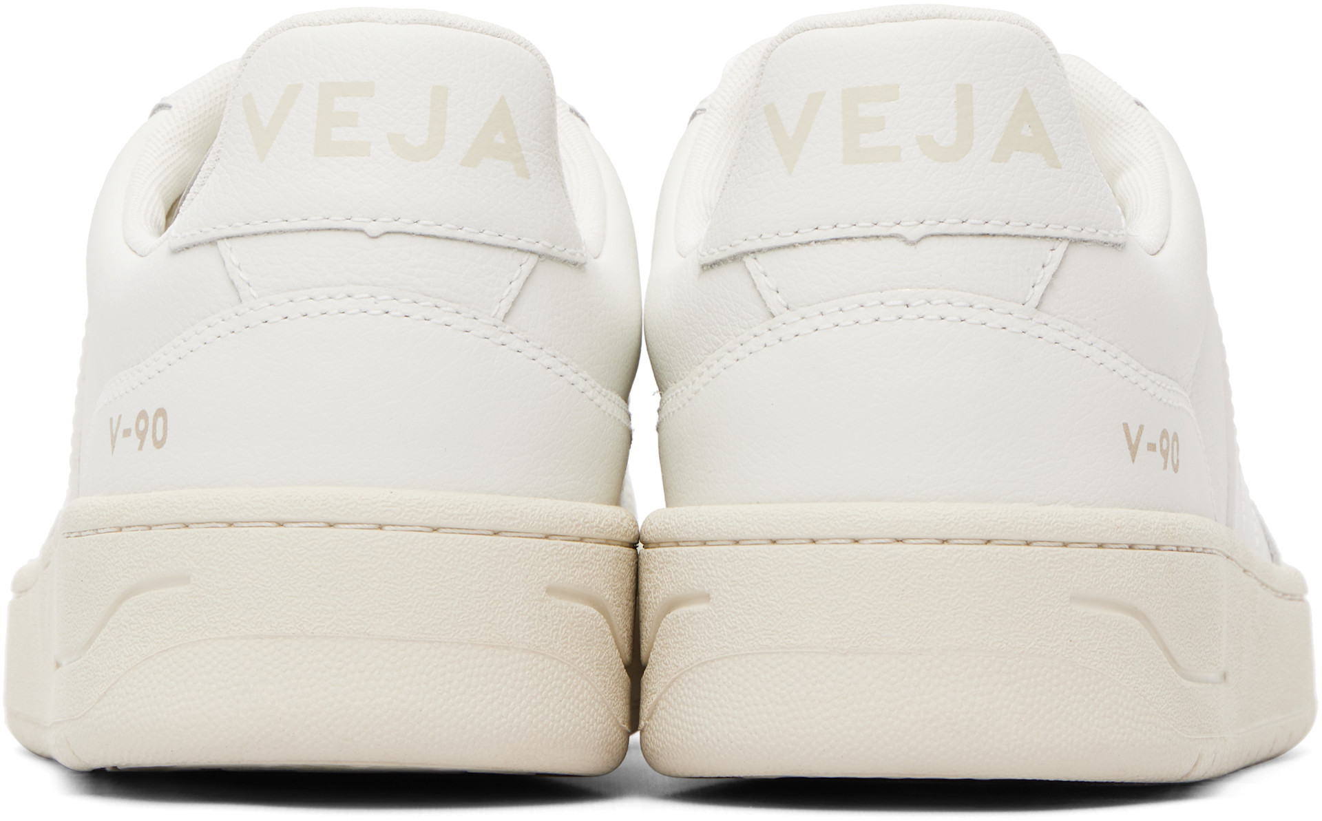 VEJA - White V-90 Leather Sneakers