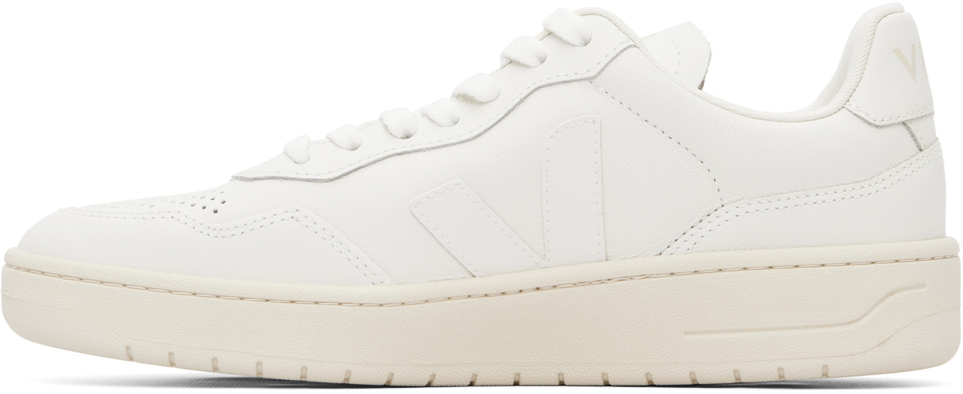 VEJA - White V-90 Leather Sneakers