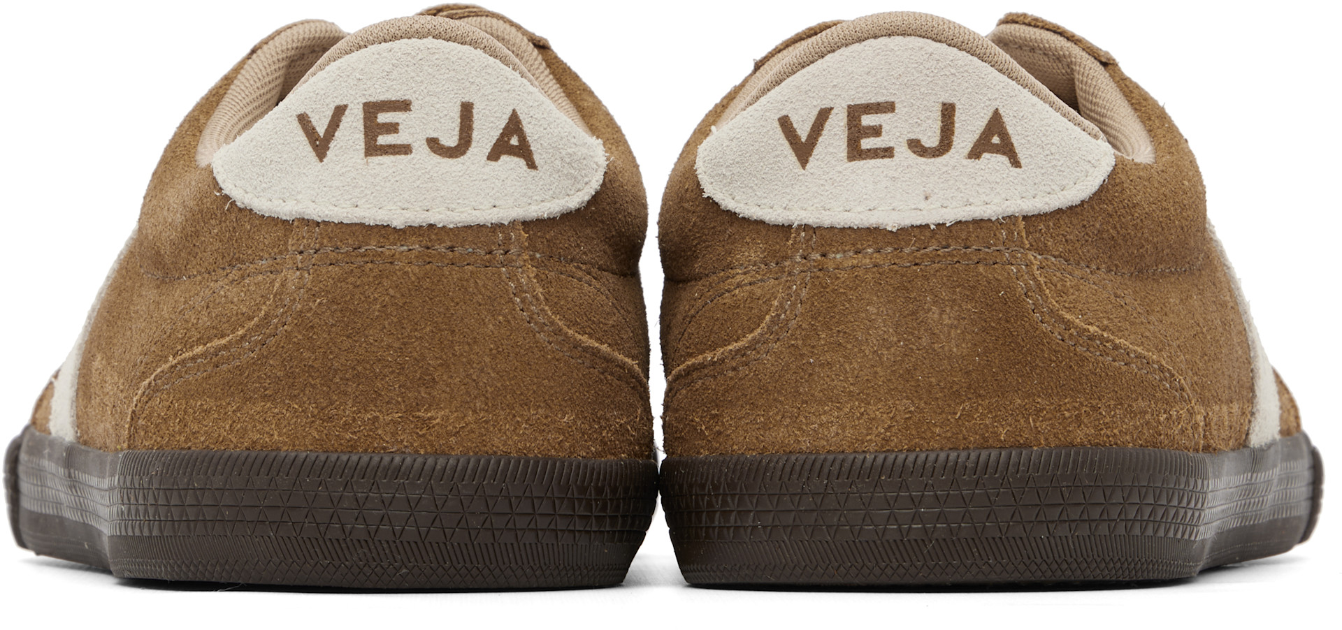 VEJA - Baskets Volley brun clair en suède