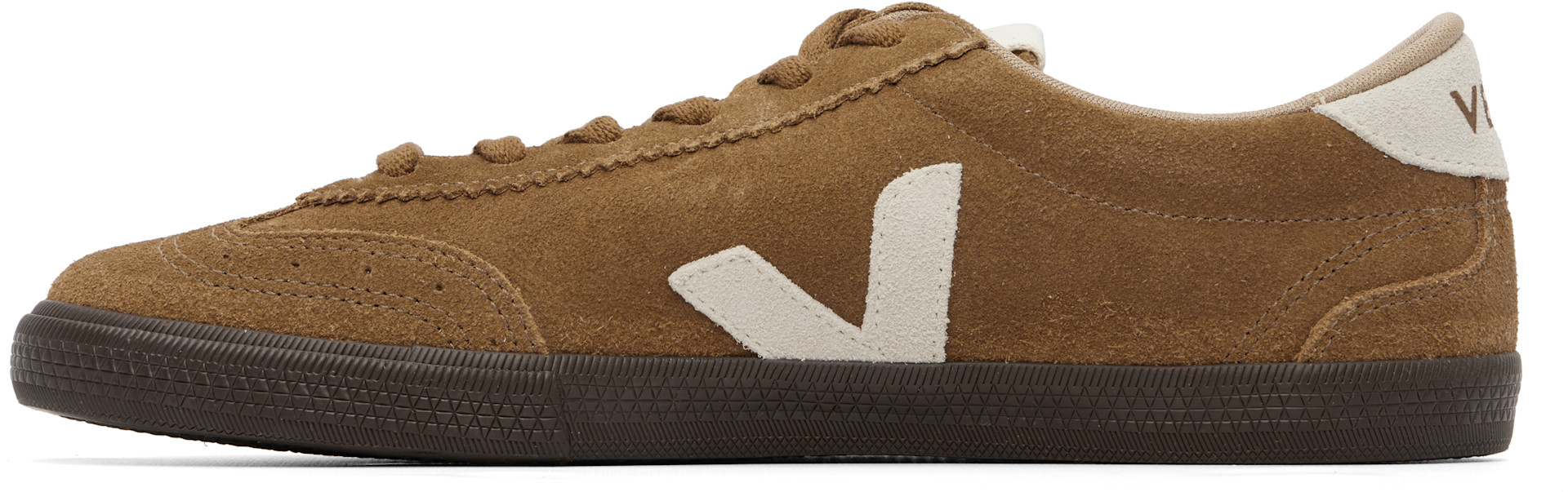 VEJA - Baskets Volley brun clair en suède