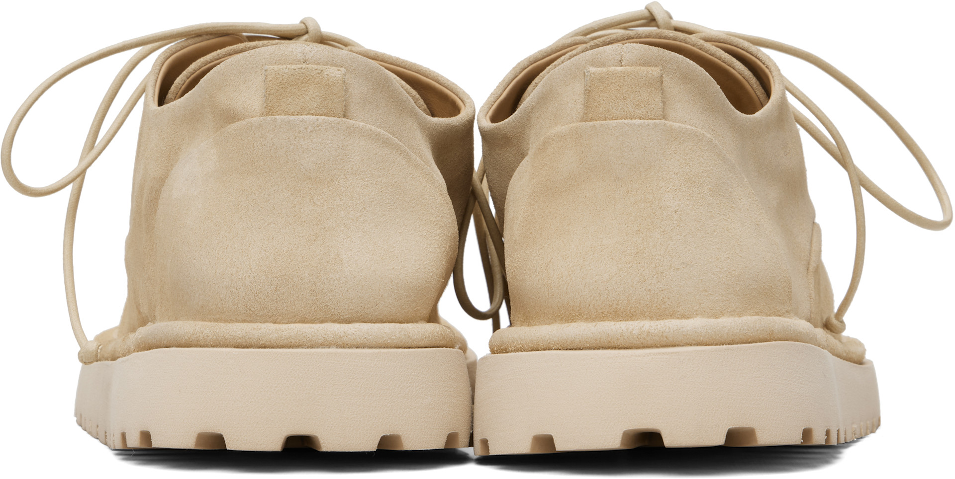 Marsèll Gomme - Beige Sancrispa Alta Pomice Leather Derbys