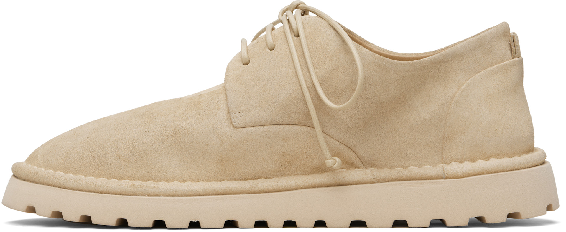 Marsèll Gomme - Beige Sancrispa Alta Pomice Leather Derbys