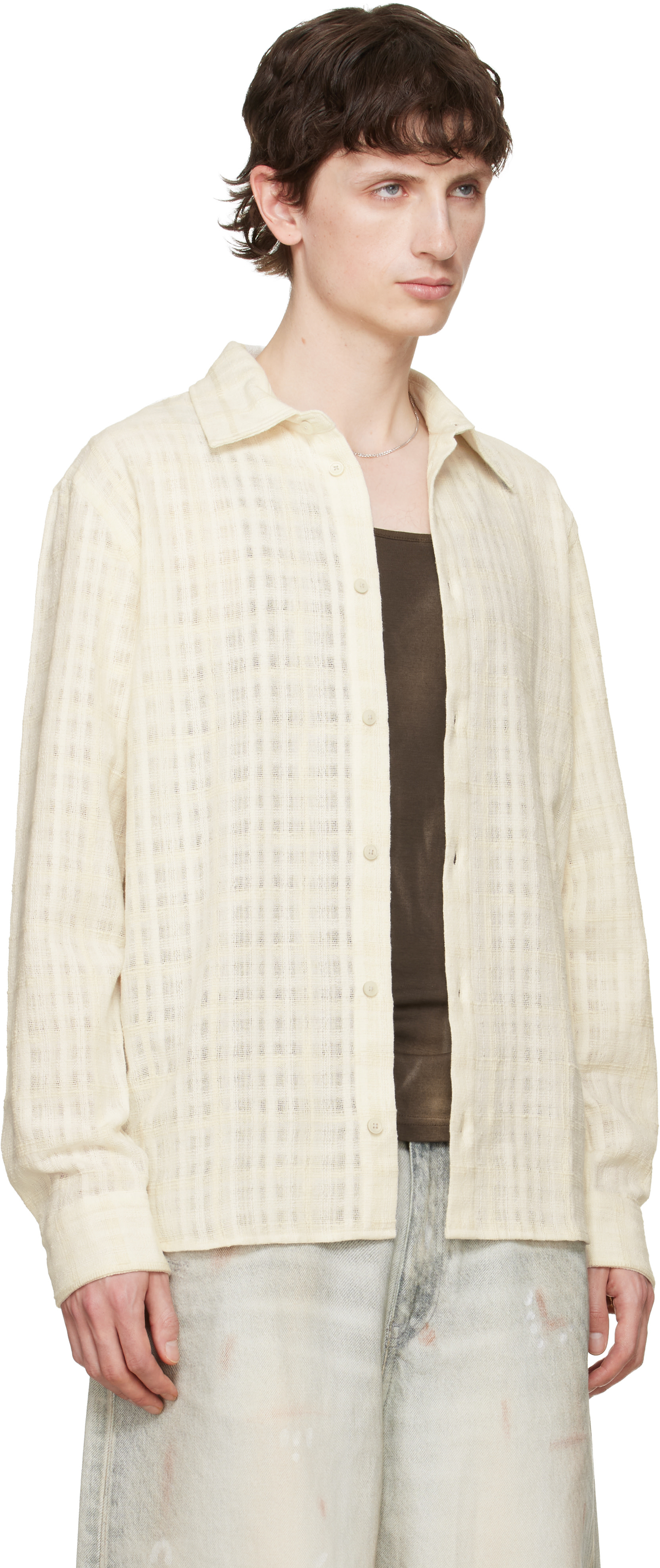 Won Hundred - Chemise Adriel blanc cassé