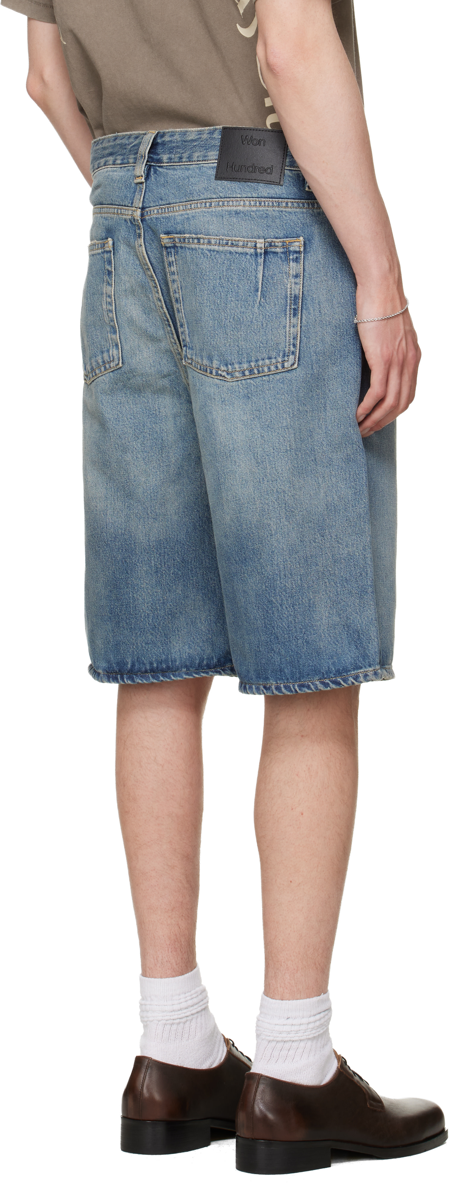 Won Hundred - Short Kayce bleu en denim