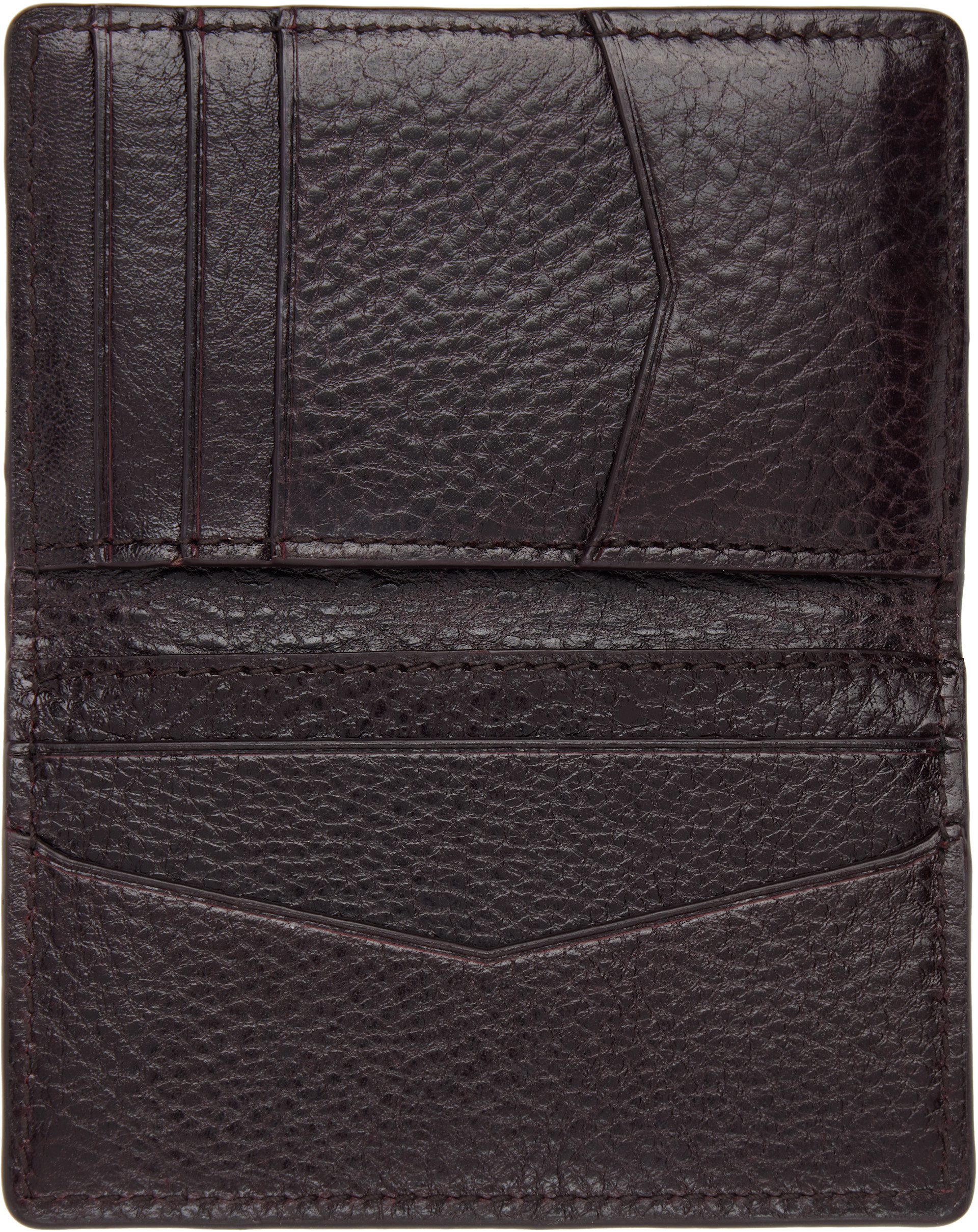 LEMAIRE: Brown Gear Pocket Organizer Card Holder | SSENSE Singapore