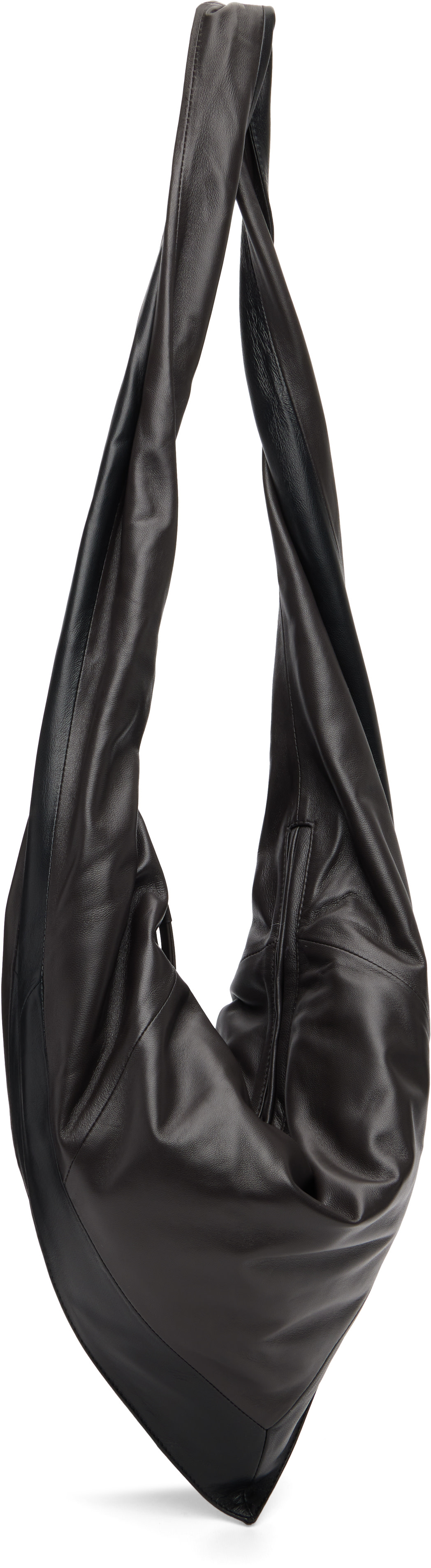 LEMAIRE: Black Small Scarf Extended Handle Bag | SSENSE