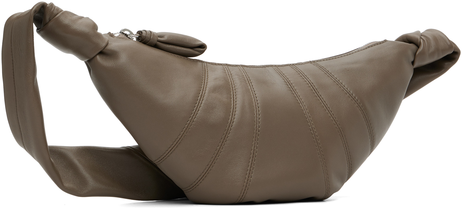 LEMAIRE: Khaki Small Croissant Bag | SSENSE