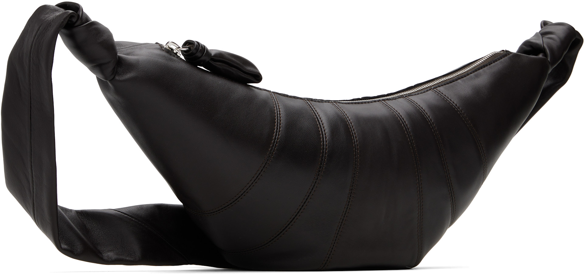 LEMAIRE: Brown Medium Croissant Bag | SSENSE