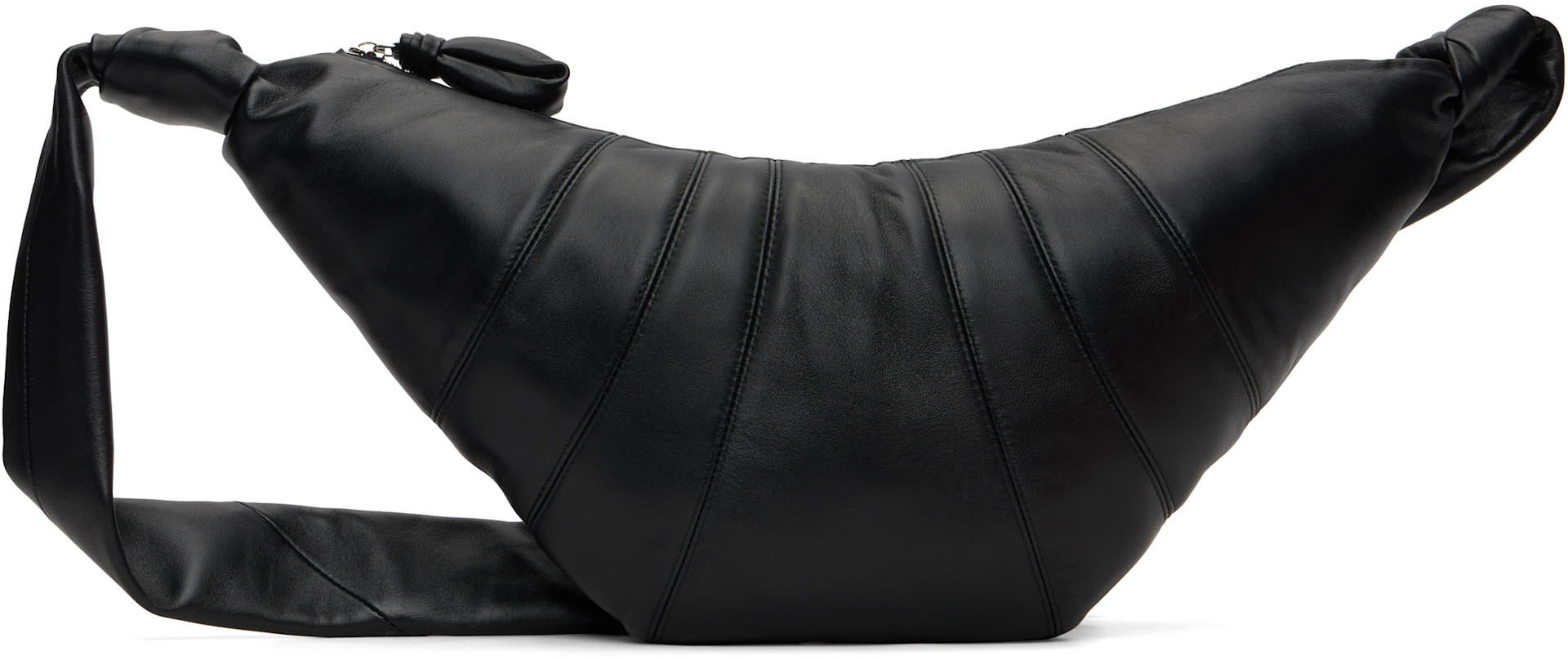 LEMAIRE: Black Medium Croissant Bag | SSENSE