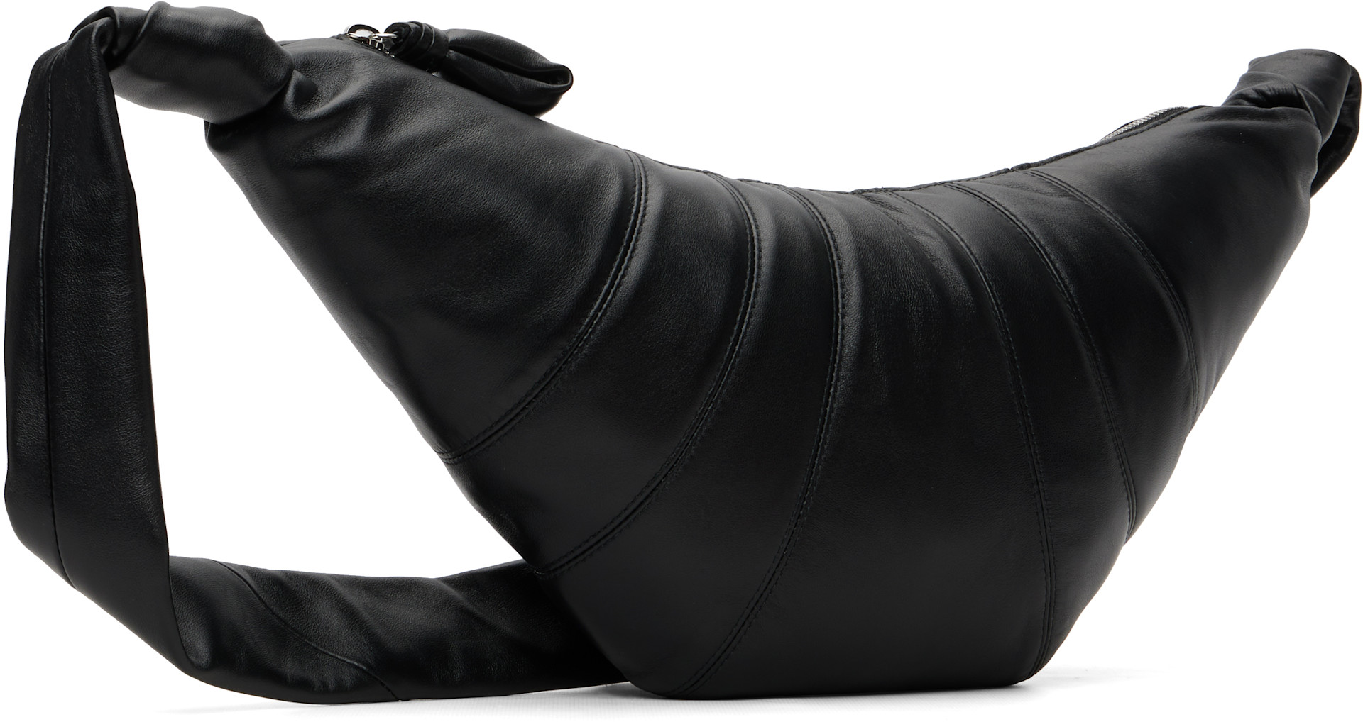 LEMAIRE: Black Medium Croissant Bag | SSENSE
