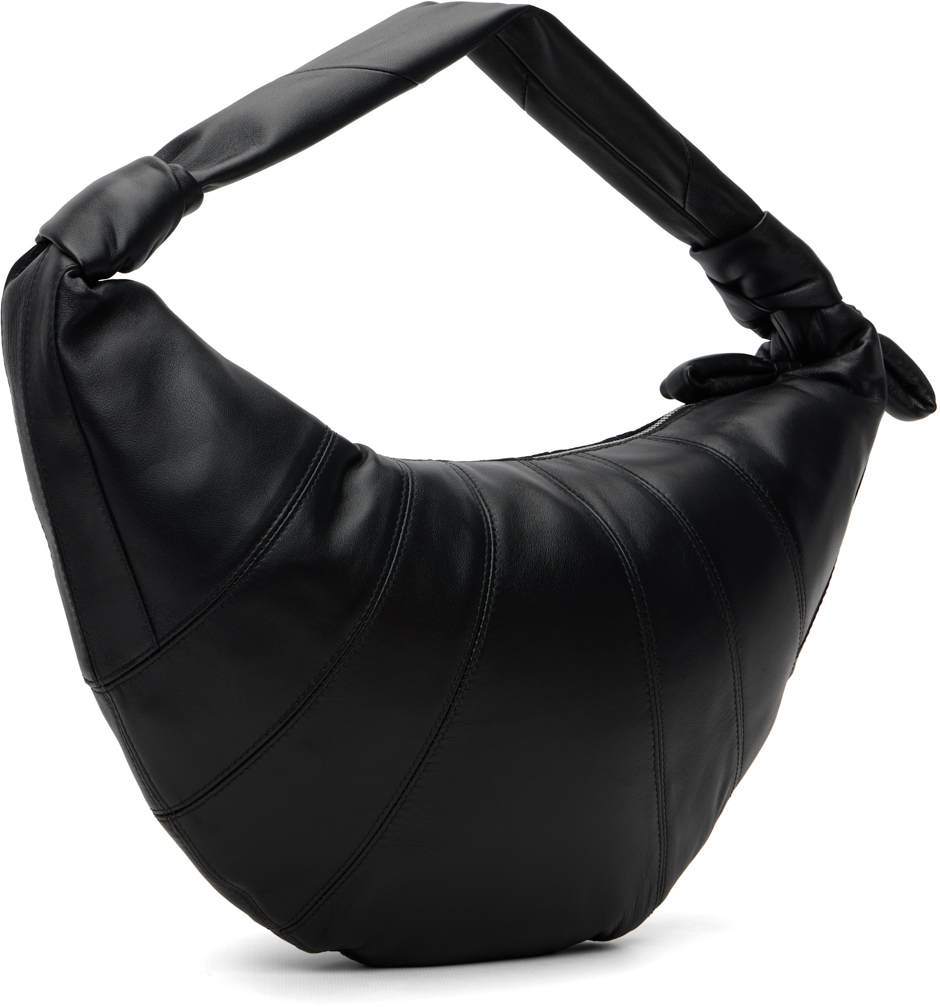LEMAIRE: Black Fortune Croissant Bag | SSENSE Canada