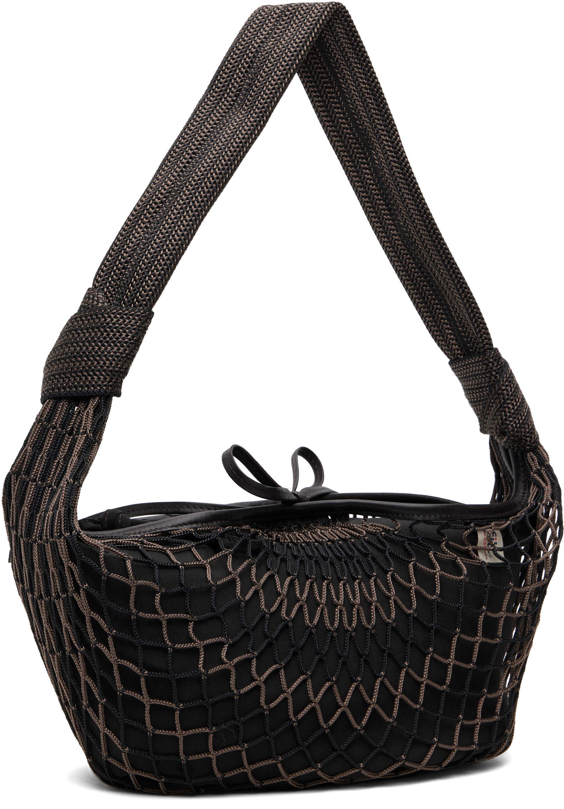 LEMAIRE: Brown Fortune Croissant Filt Bag | SSENSE