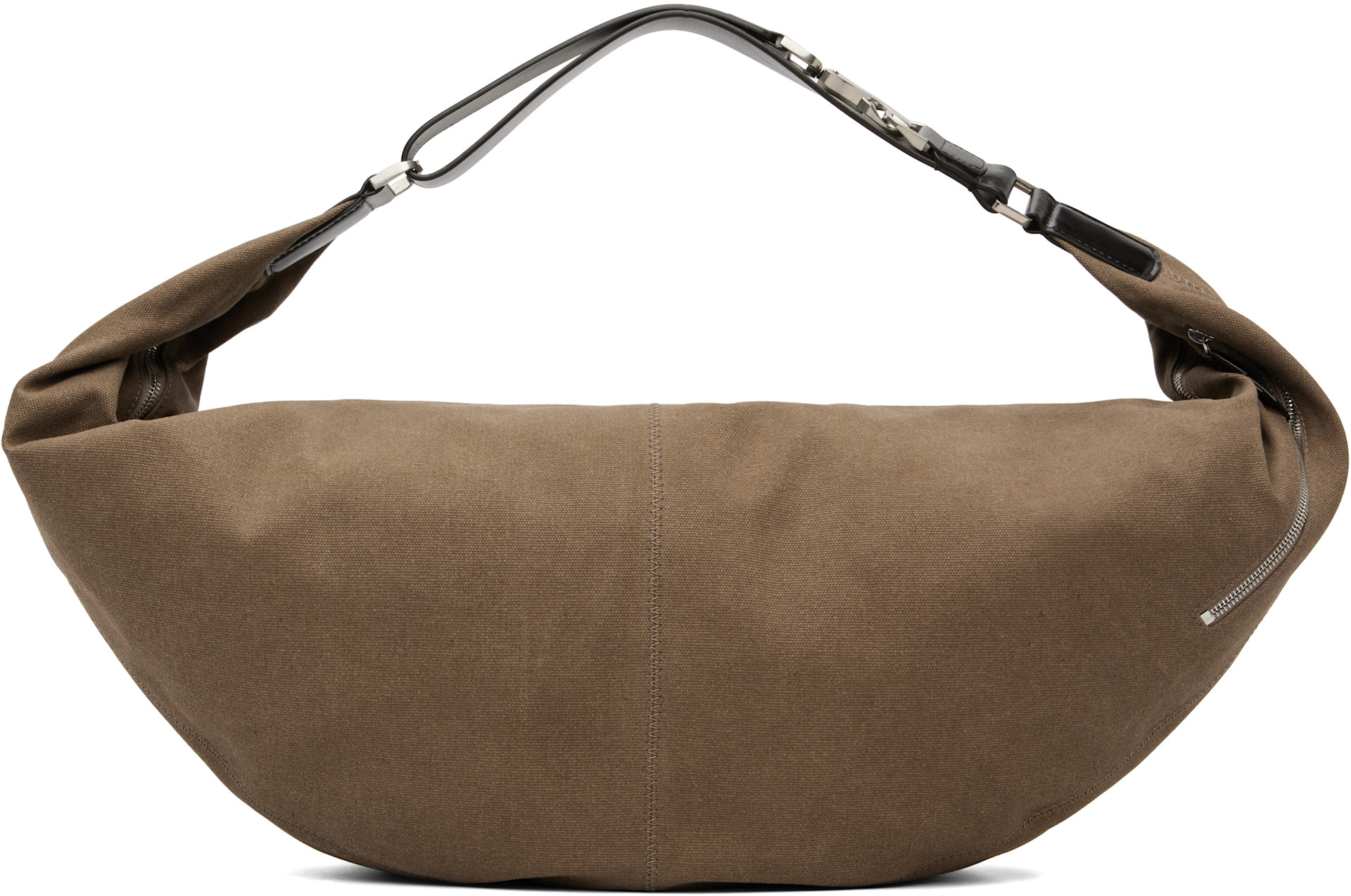 LEMAIRE: Brown XL Quiver Clip Bag | SSENSE