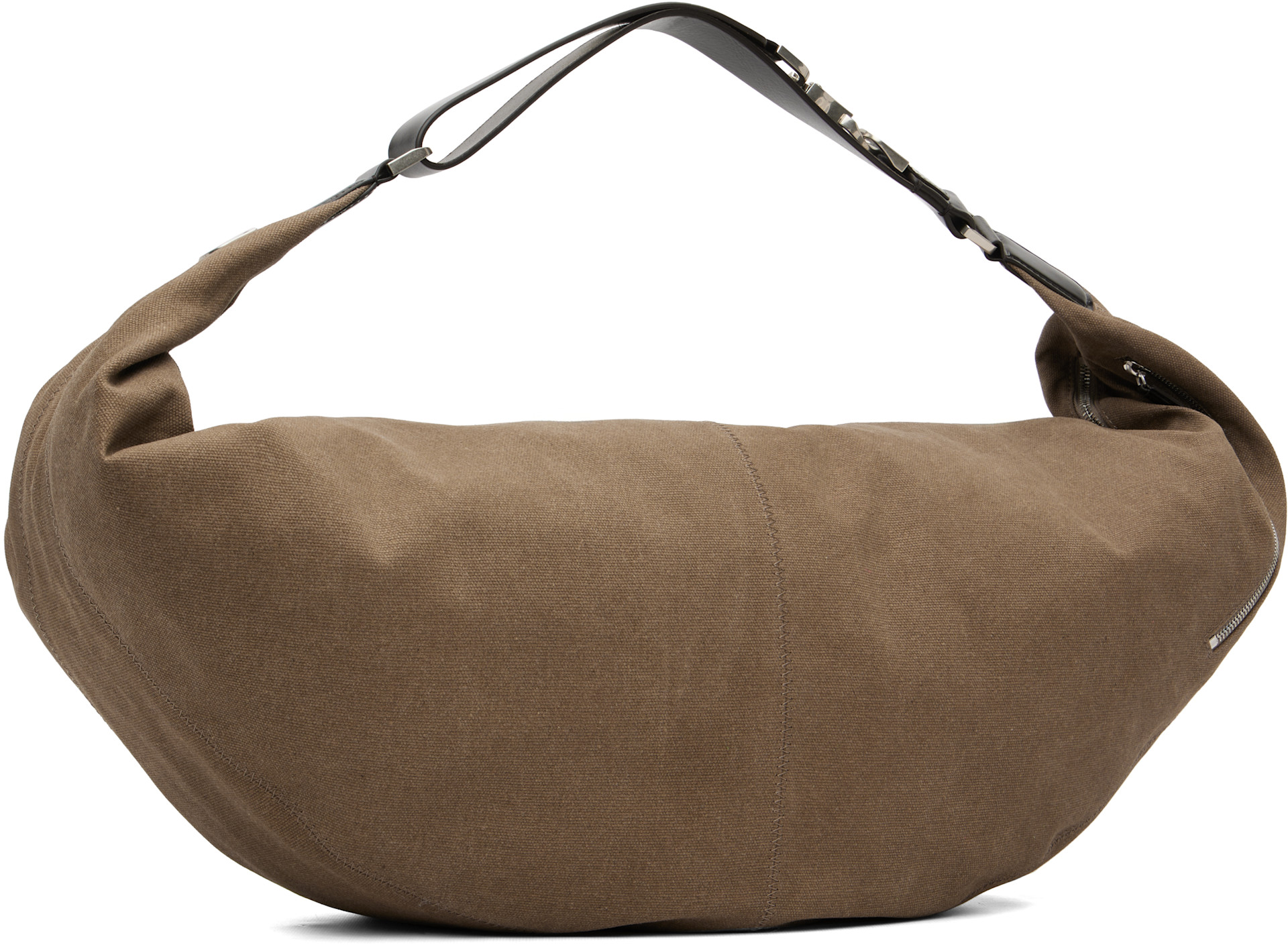 LEMAIRE: Brown XL Quiver Clip Bag | SSENSE