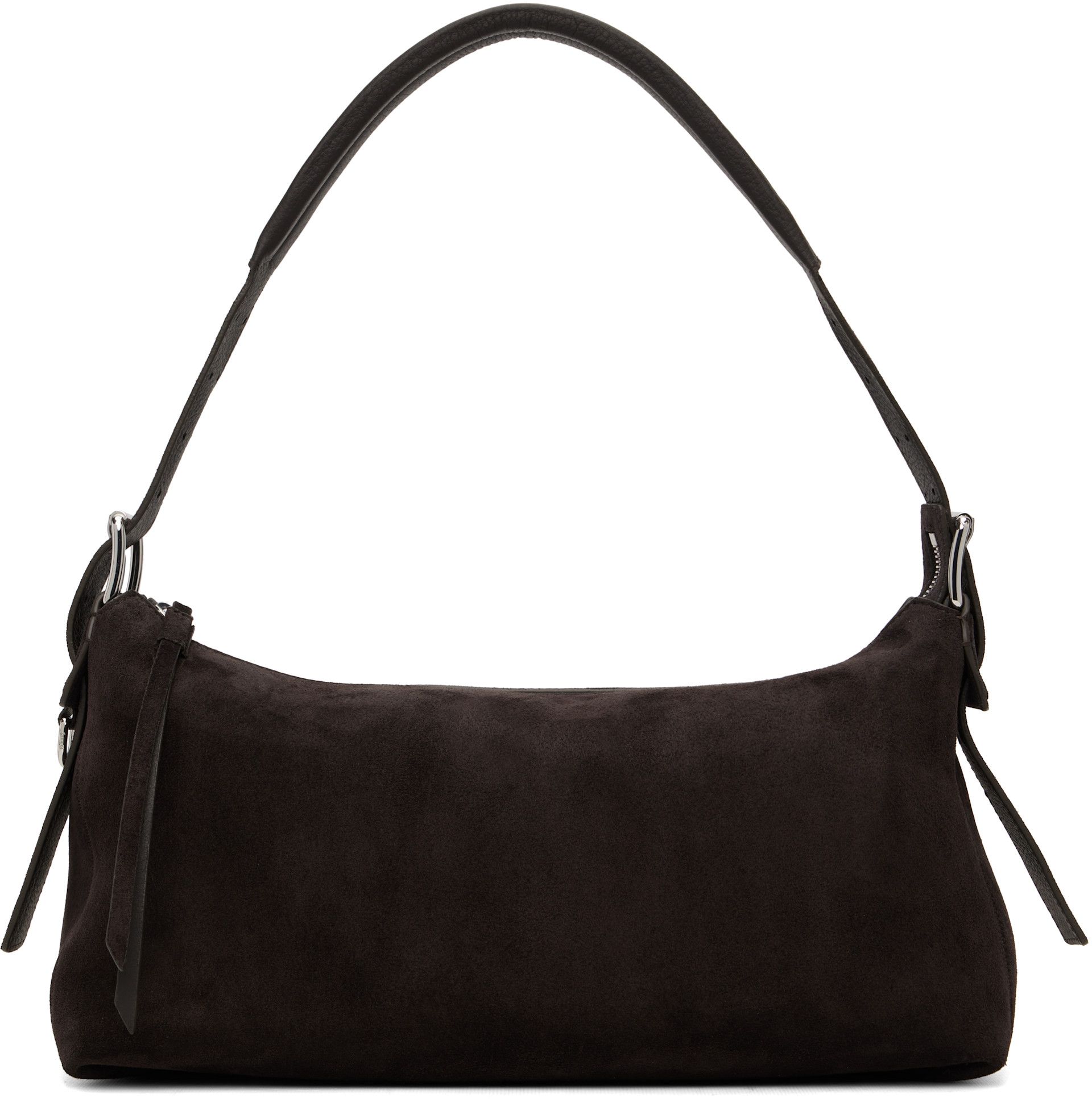 LEMAIRE: Brown Belted Baguette Bag | SSENSE
