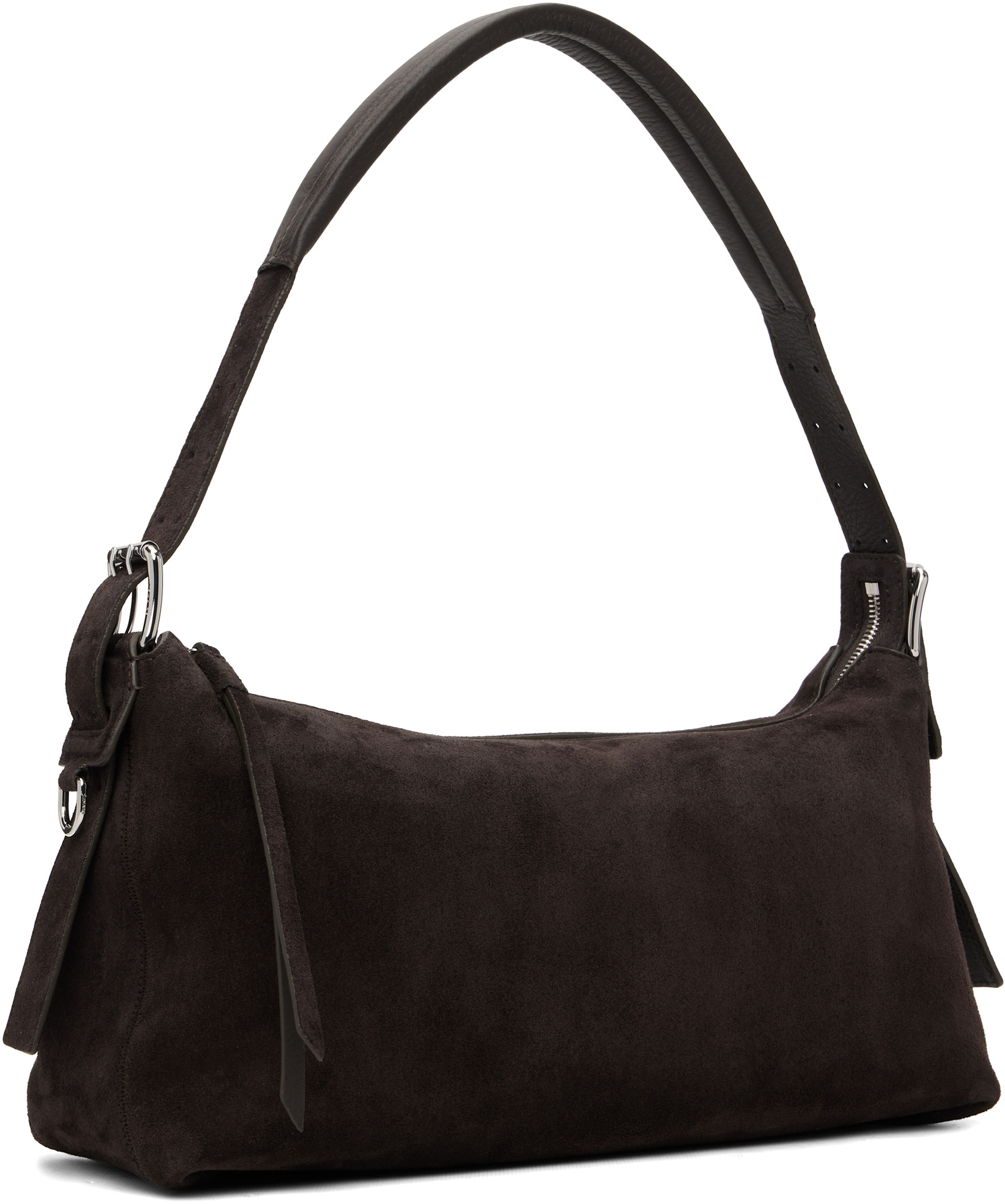 LEMAIRE: Brown Belted Baguette Bag | SSENSE