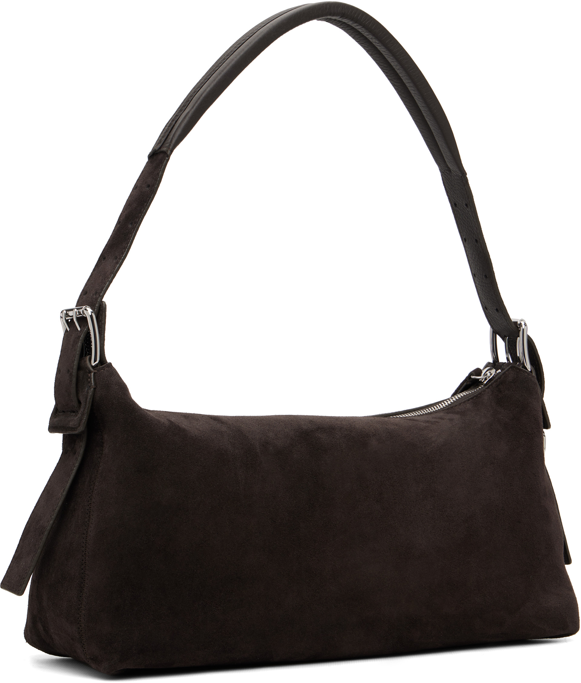 LEMAIRE: Brown Belted Baguette Bag | SSENSE