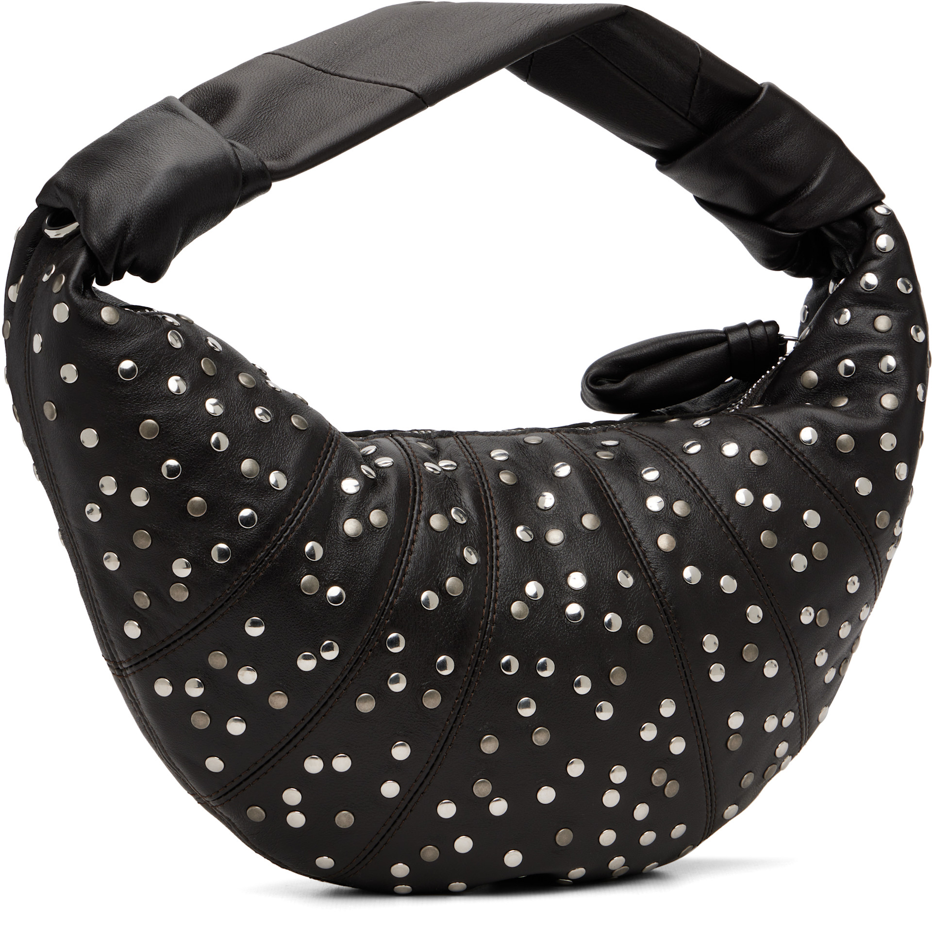 LEMAIRE: ブラウン Studs Dots Mini Fortune Croissant バッグ 