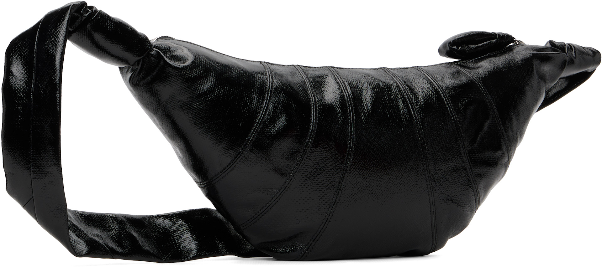 LEMAIRE: Black Medium Croissant Bag | SSENSE