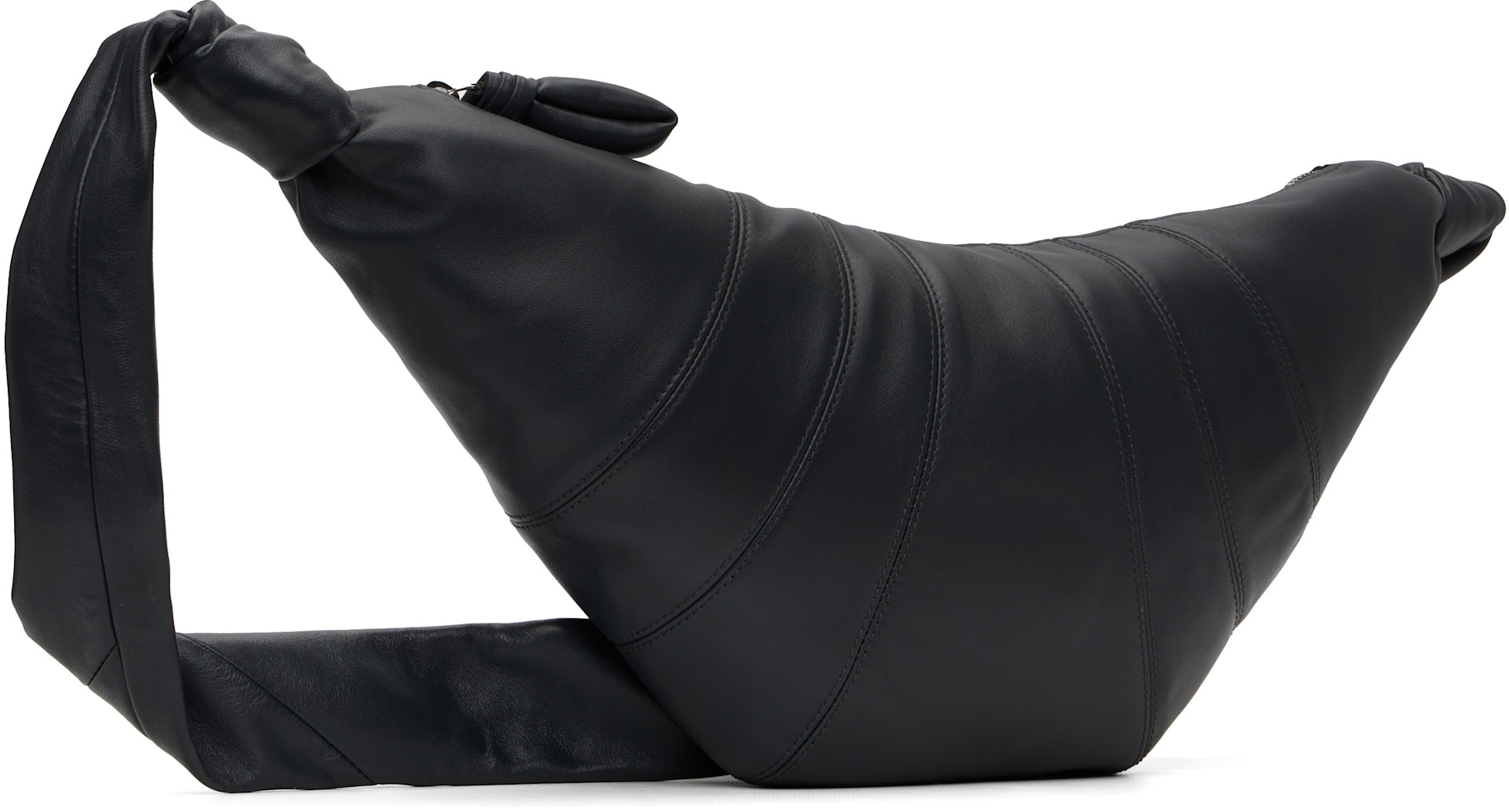 LEMAIRE: Gray Medium Croissant Bag | SSENSE Canada